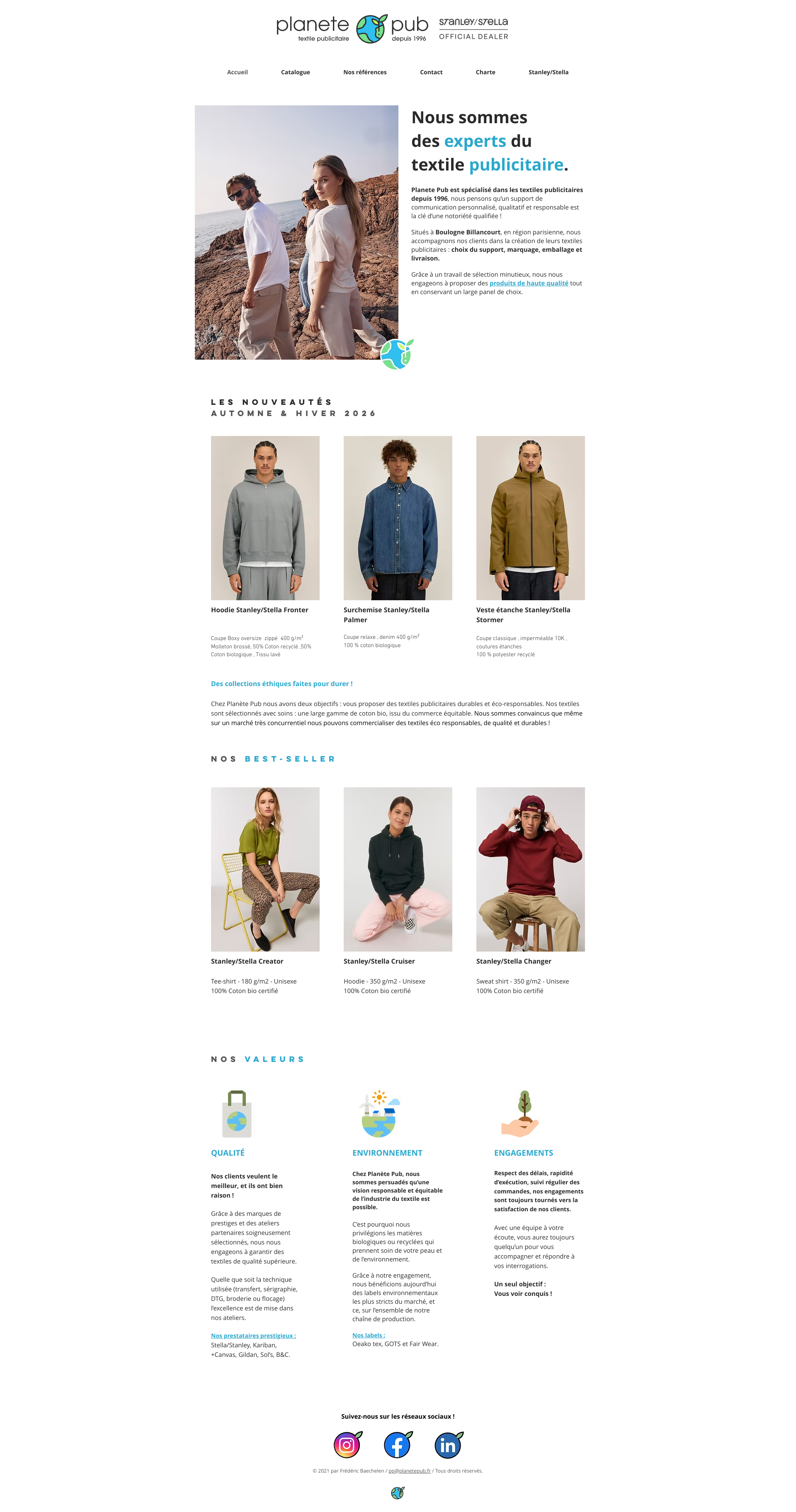 Aperçu du site