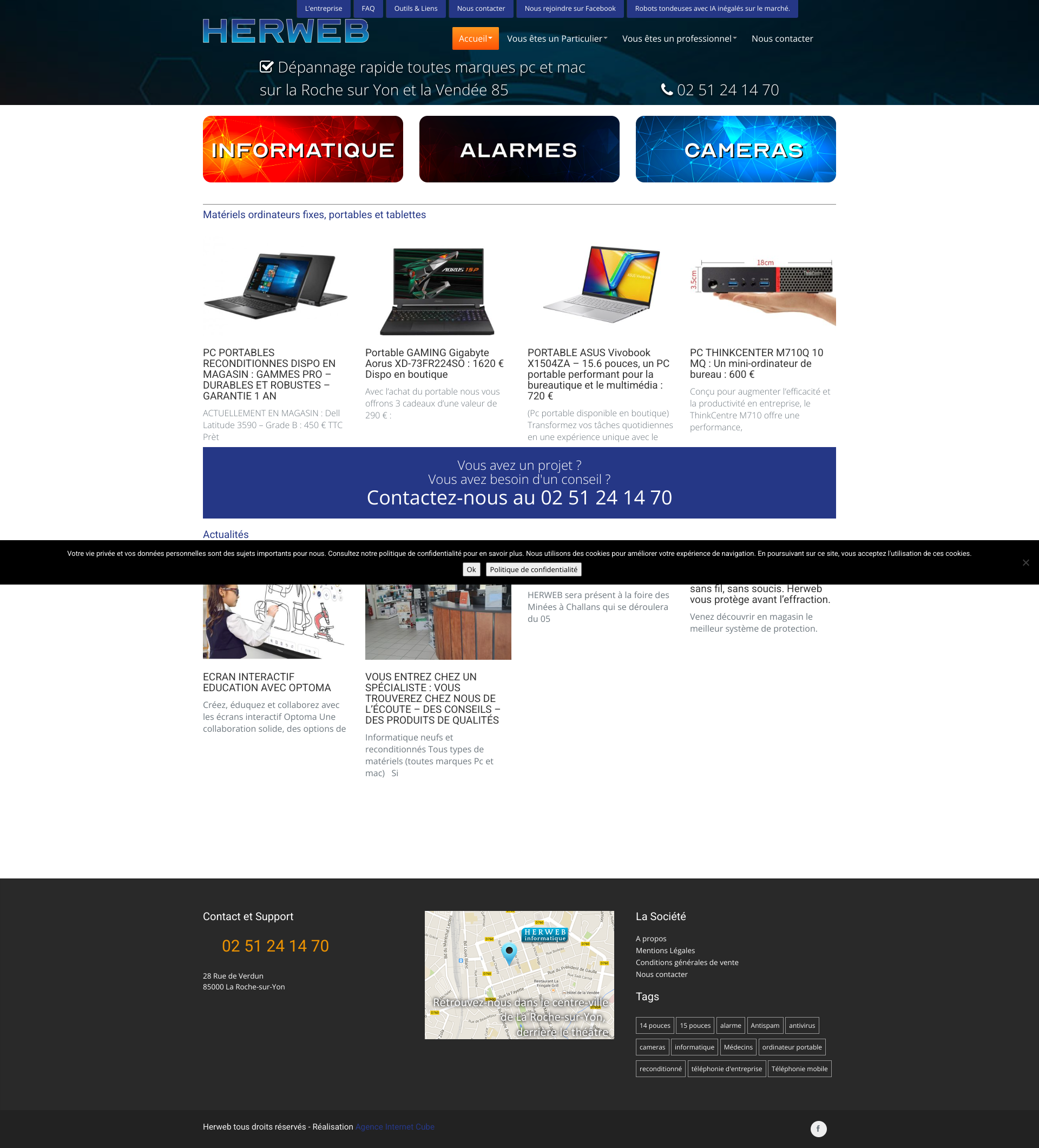 Aperçu du site
