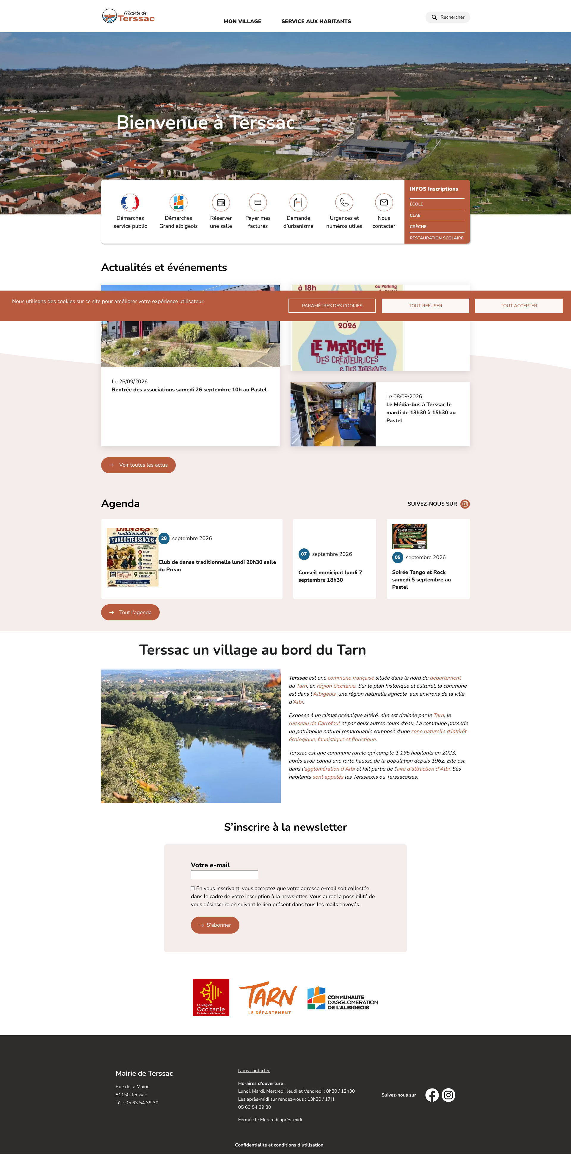 Aperçu du site