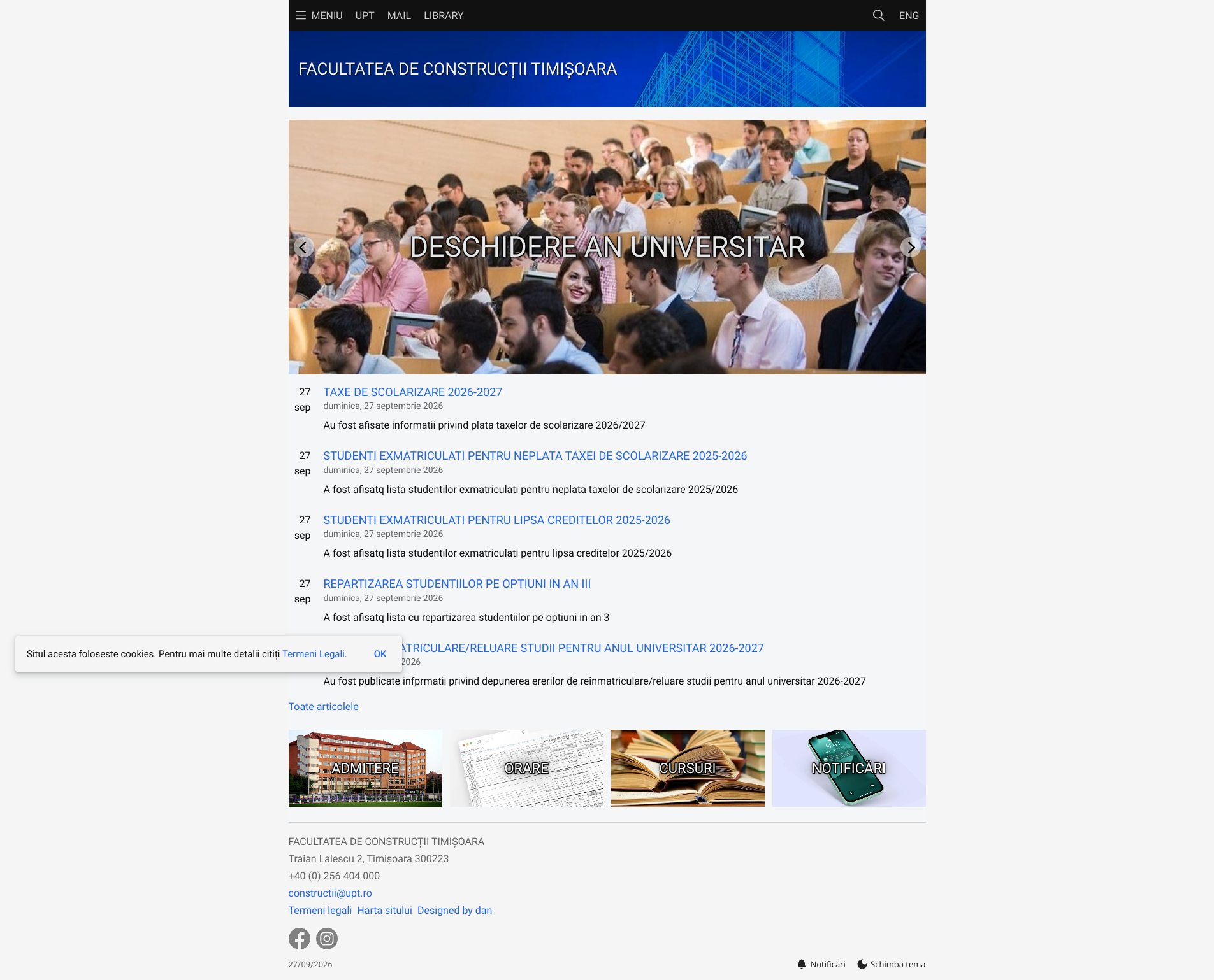 Aperçu du site
