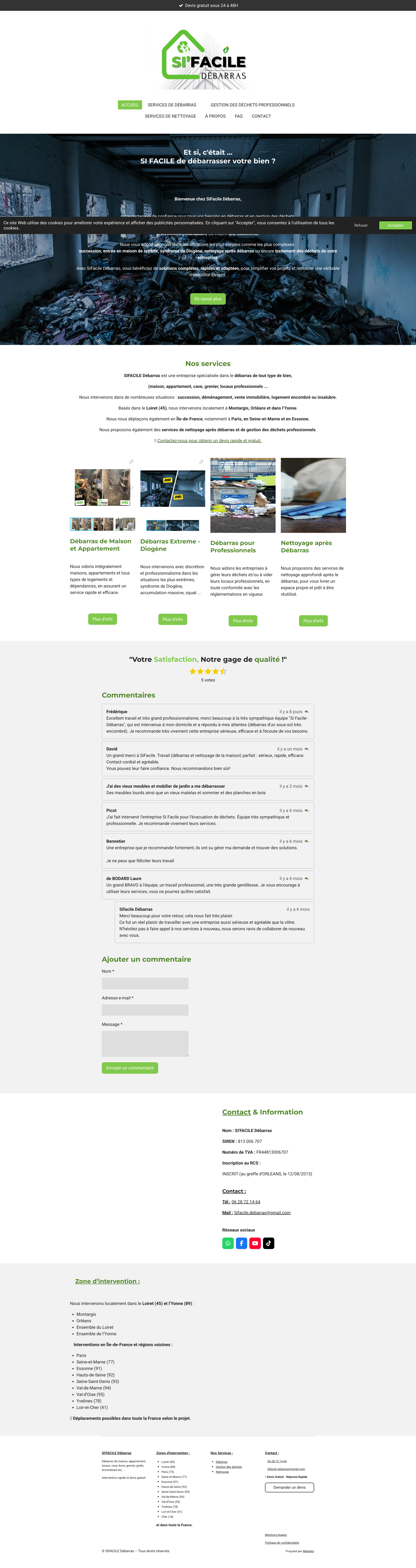 Aperçu du site