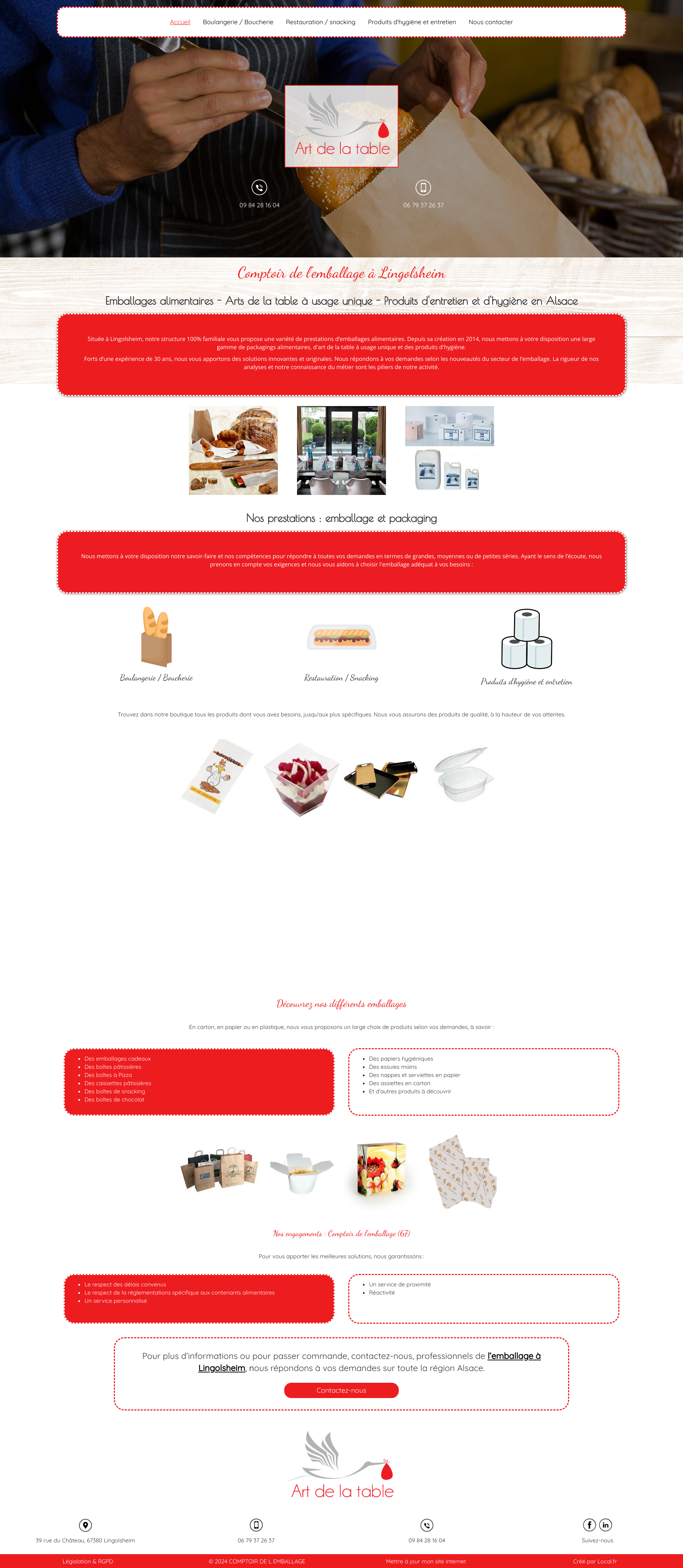 Aperçu du site