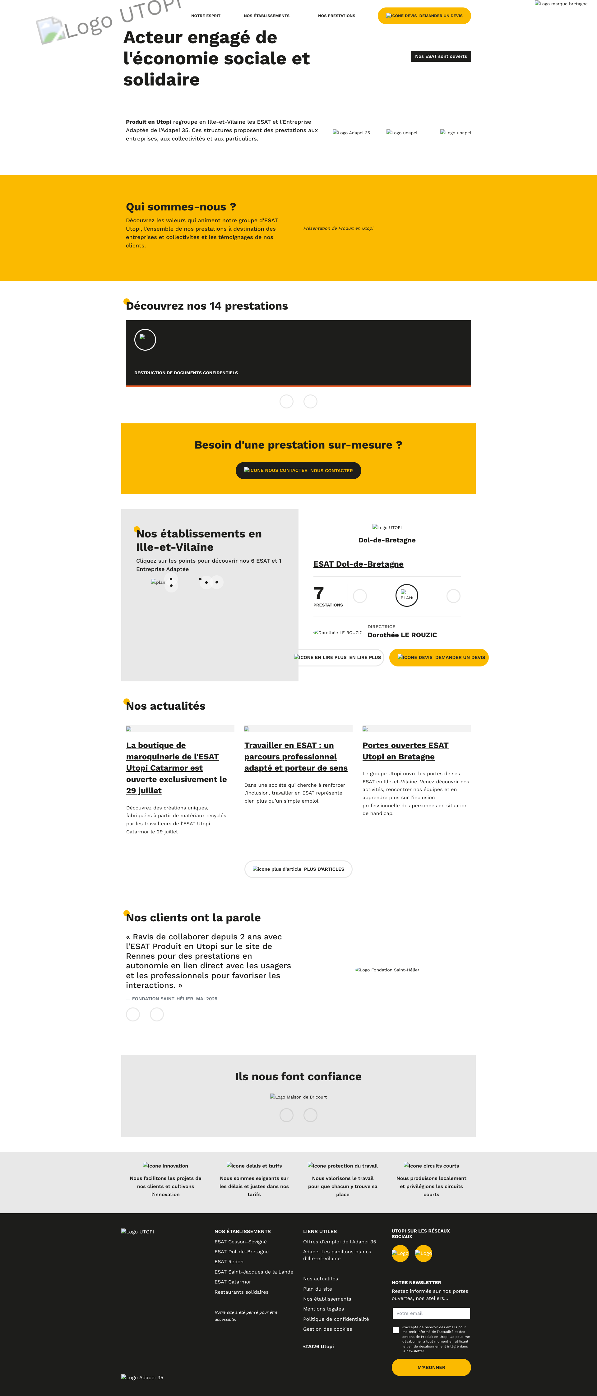 Aperçu du site