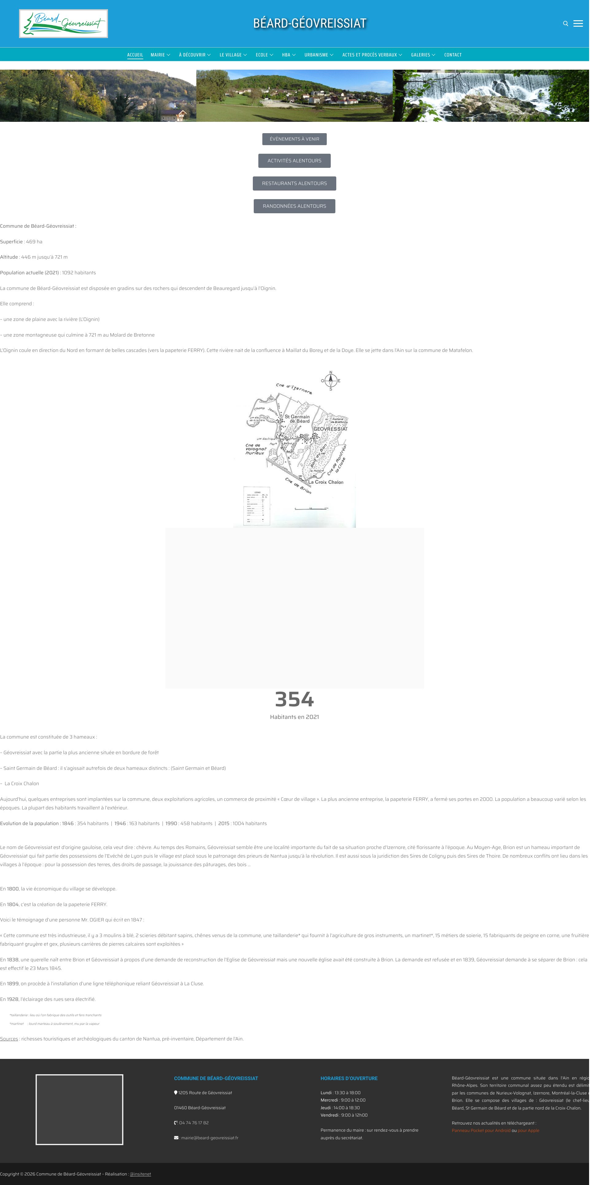 Aperçu du site