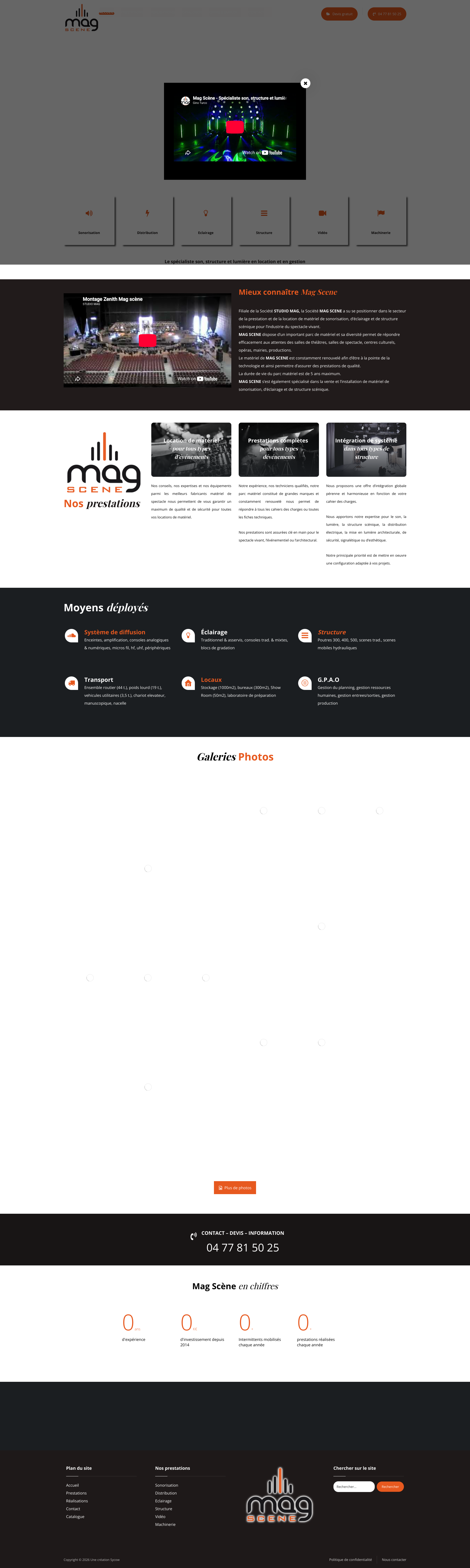 Aperçu du site