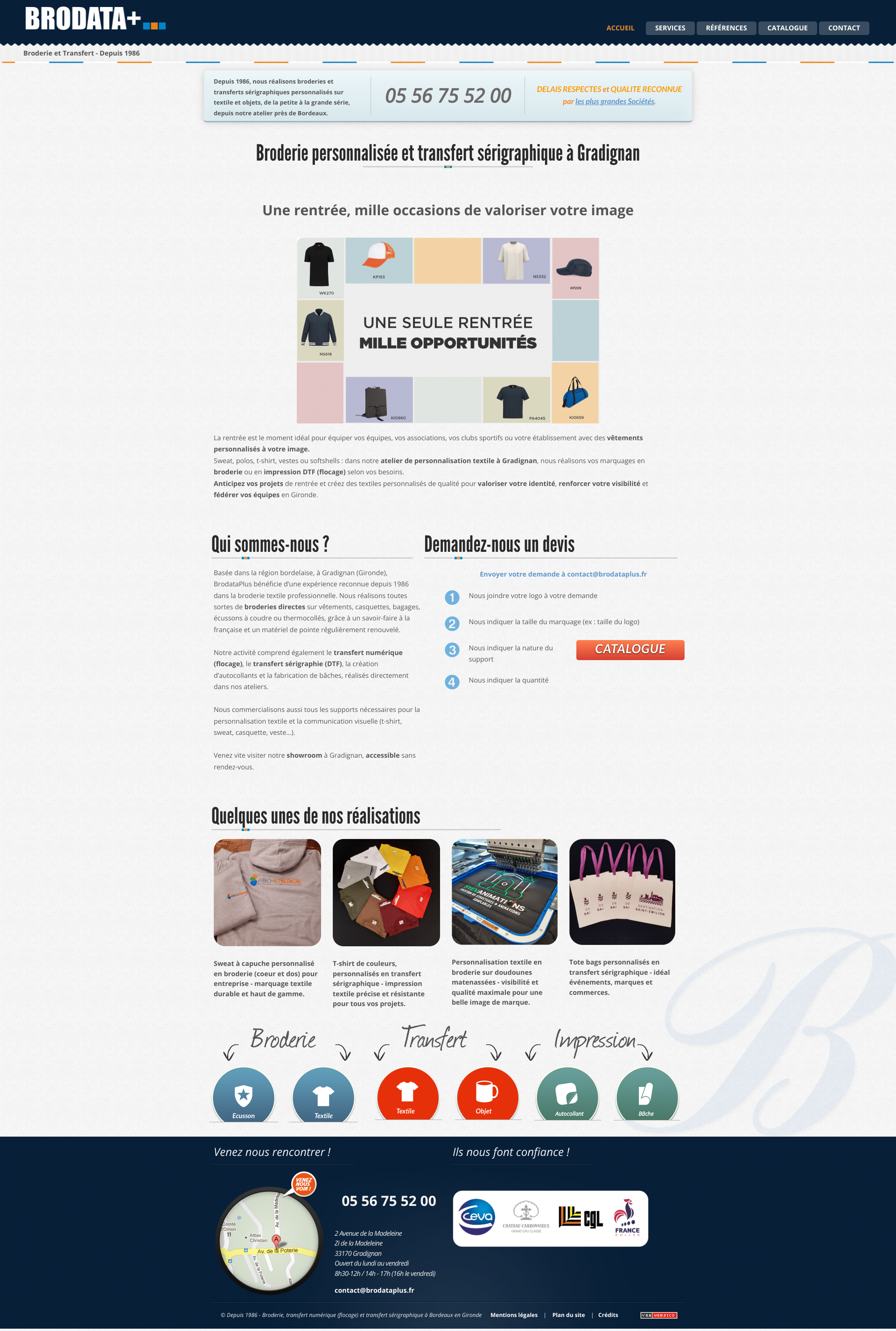 Aperçu du site