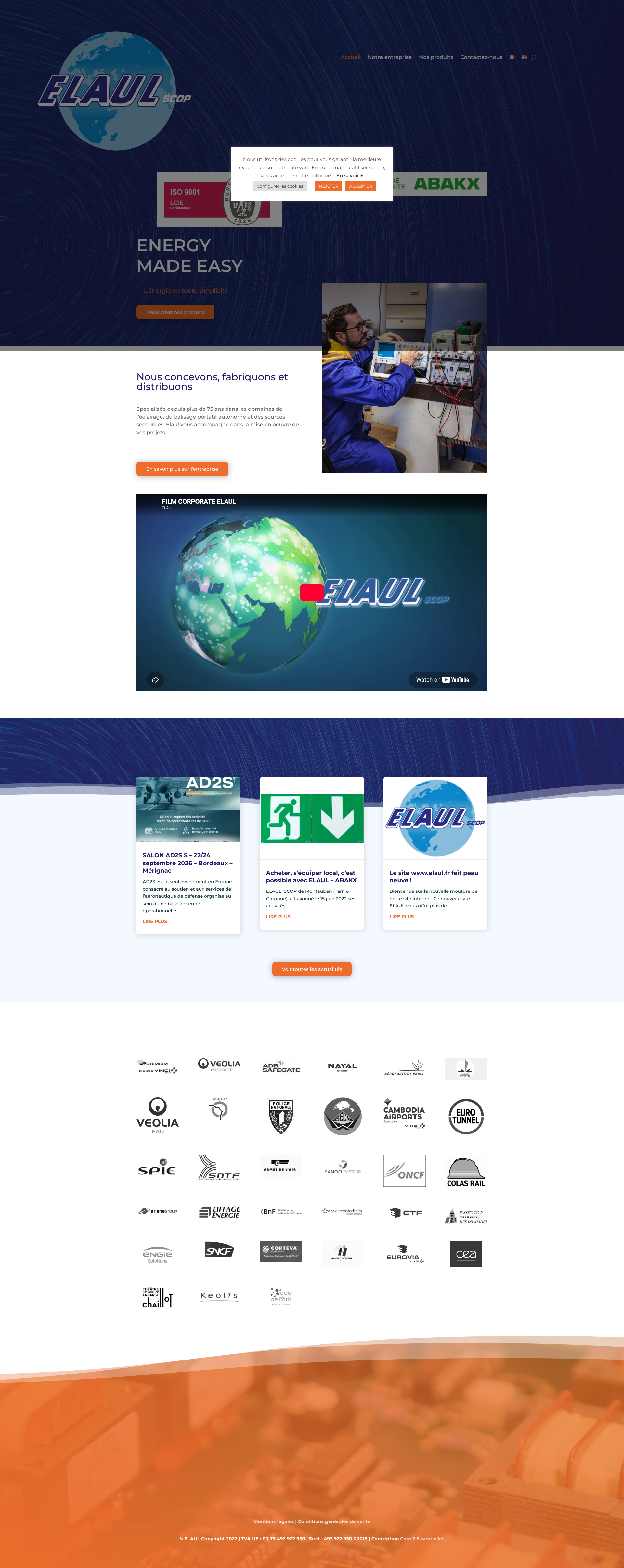 Aperçu du site