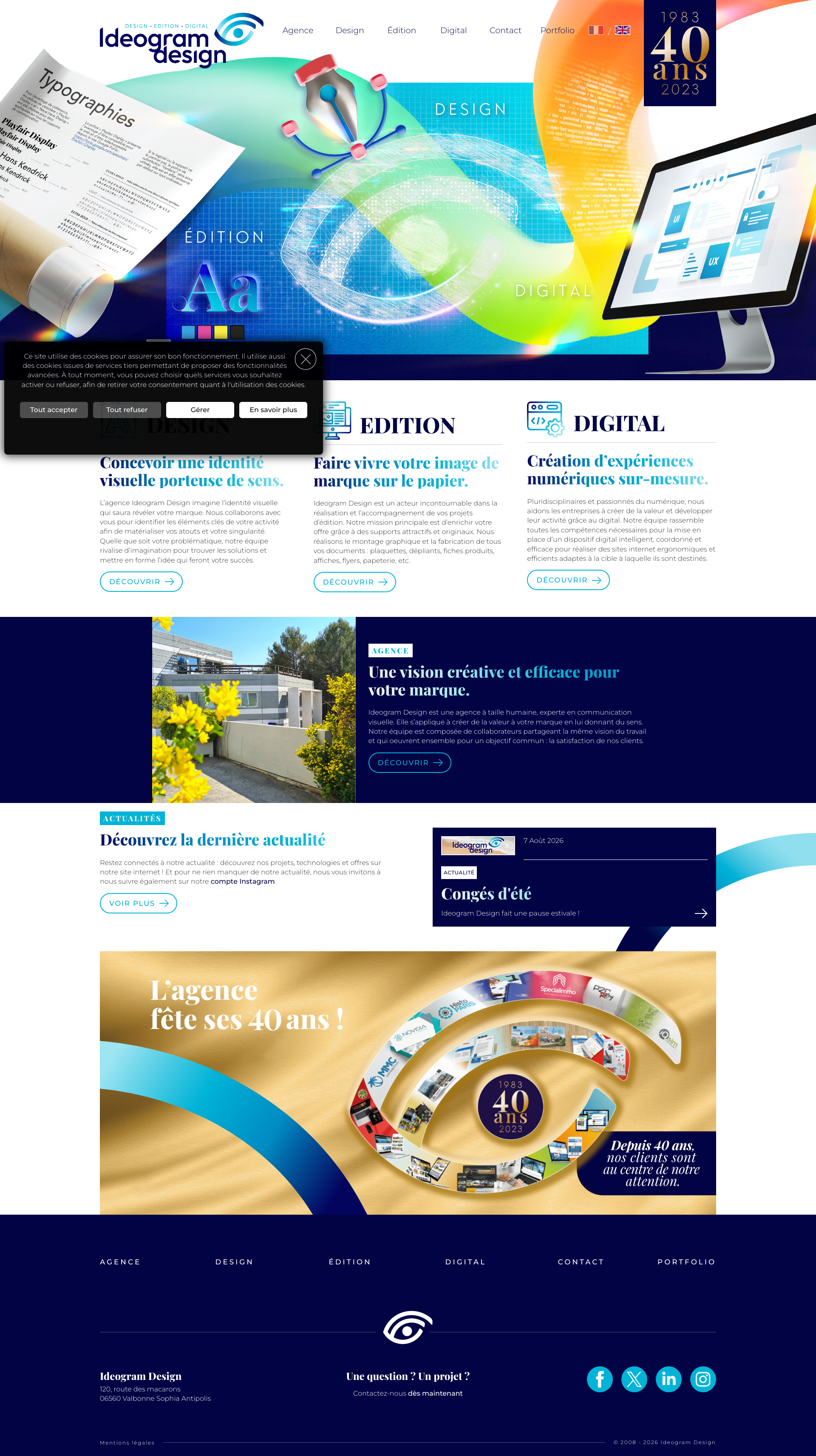 Aperçu du site