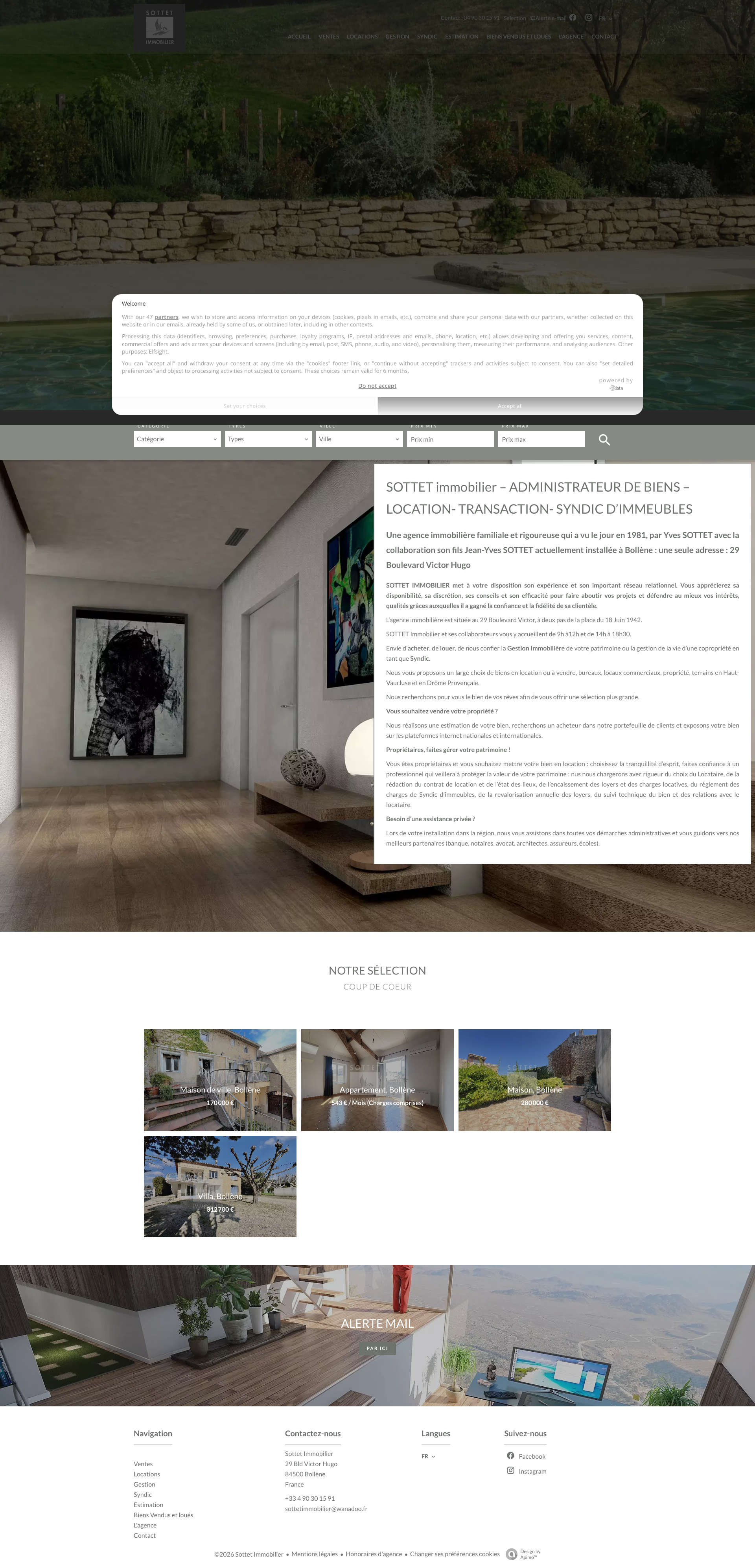 Aperçu du site