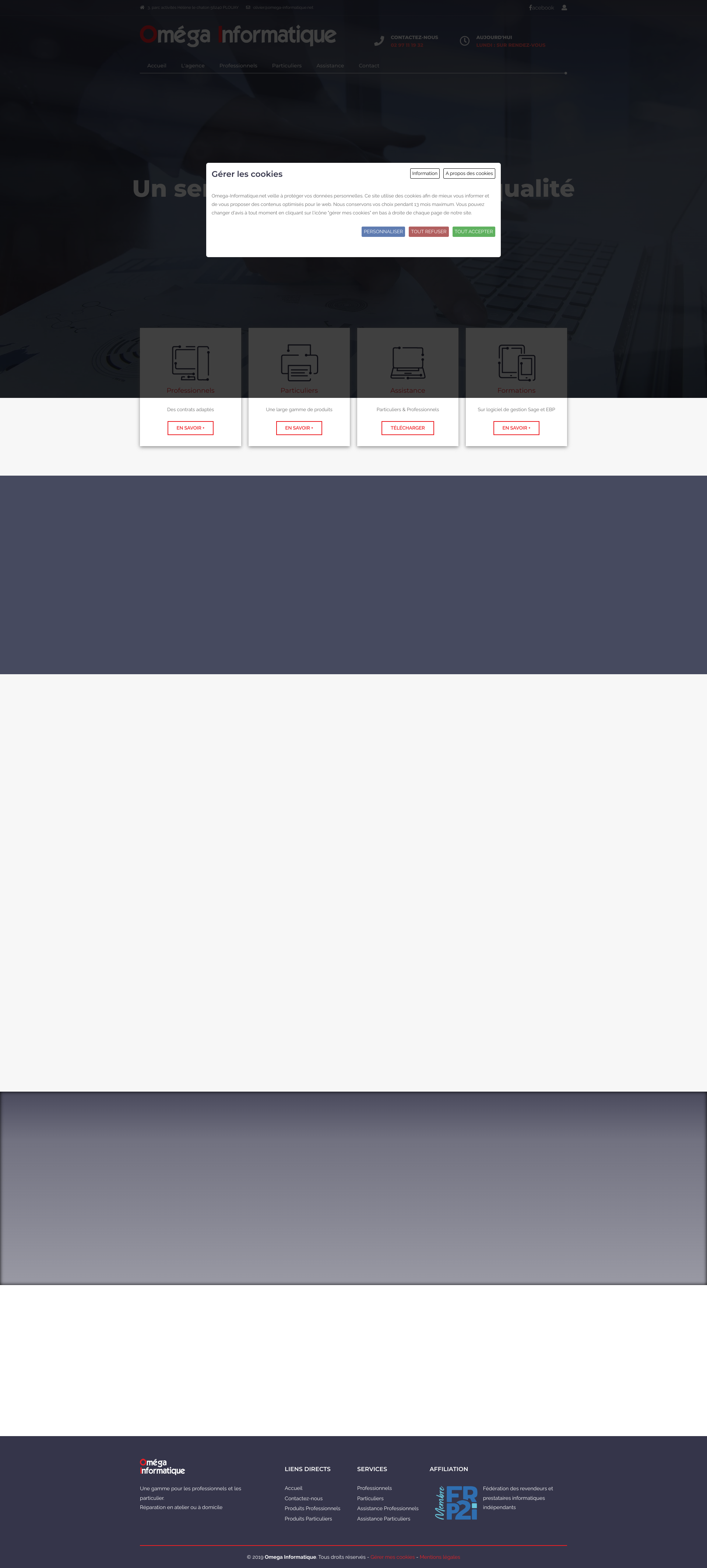 Aperçu du site