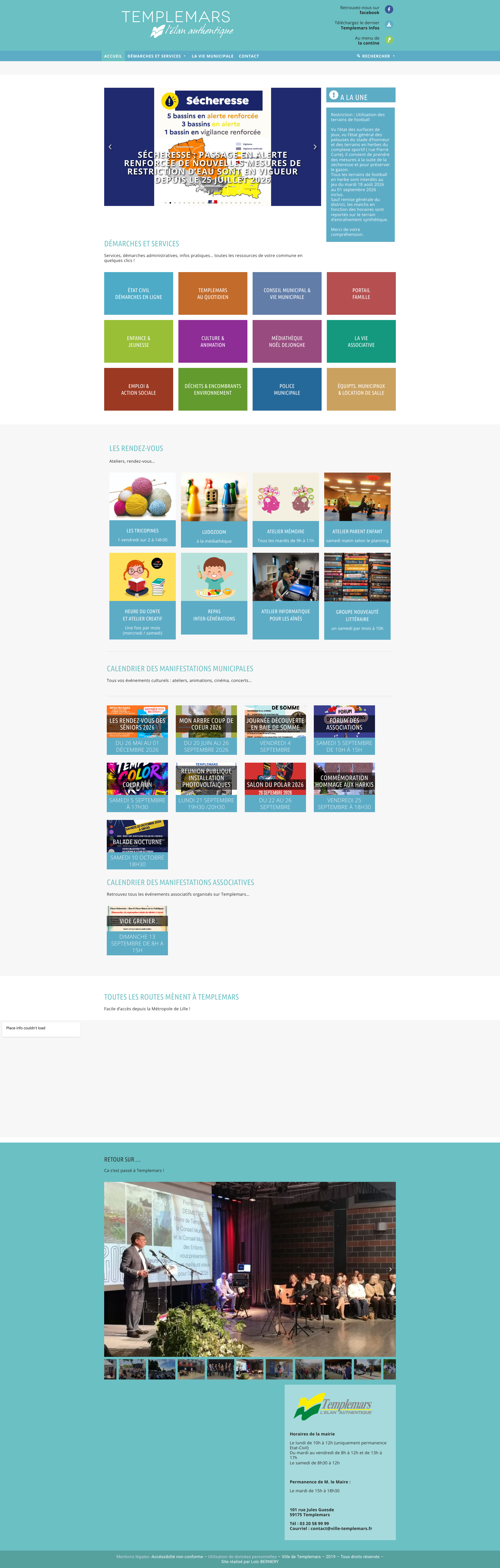 Aperçu du site