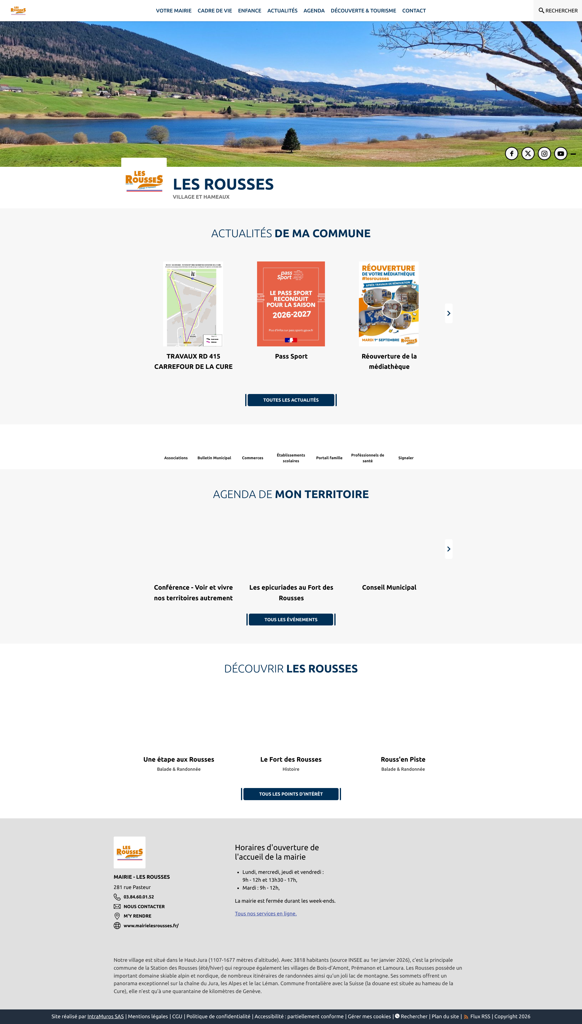 Aperçu du site