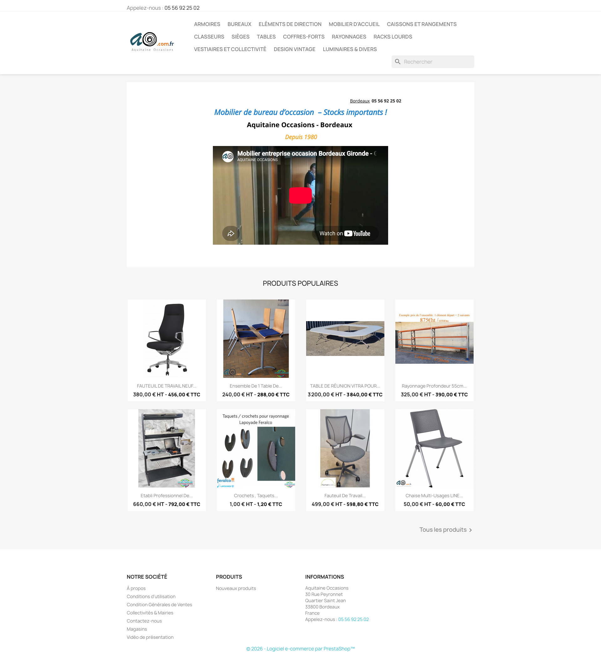 Aperçu du site