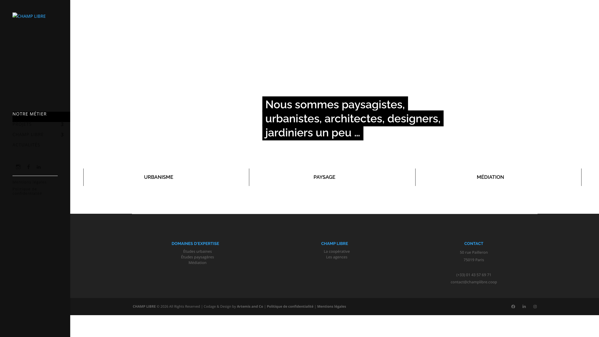 Aperçu du site