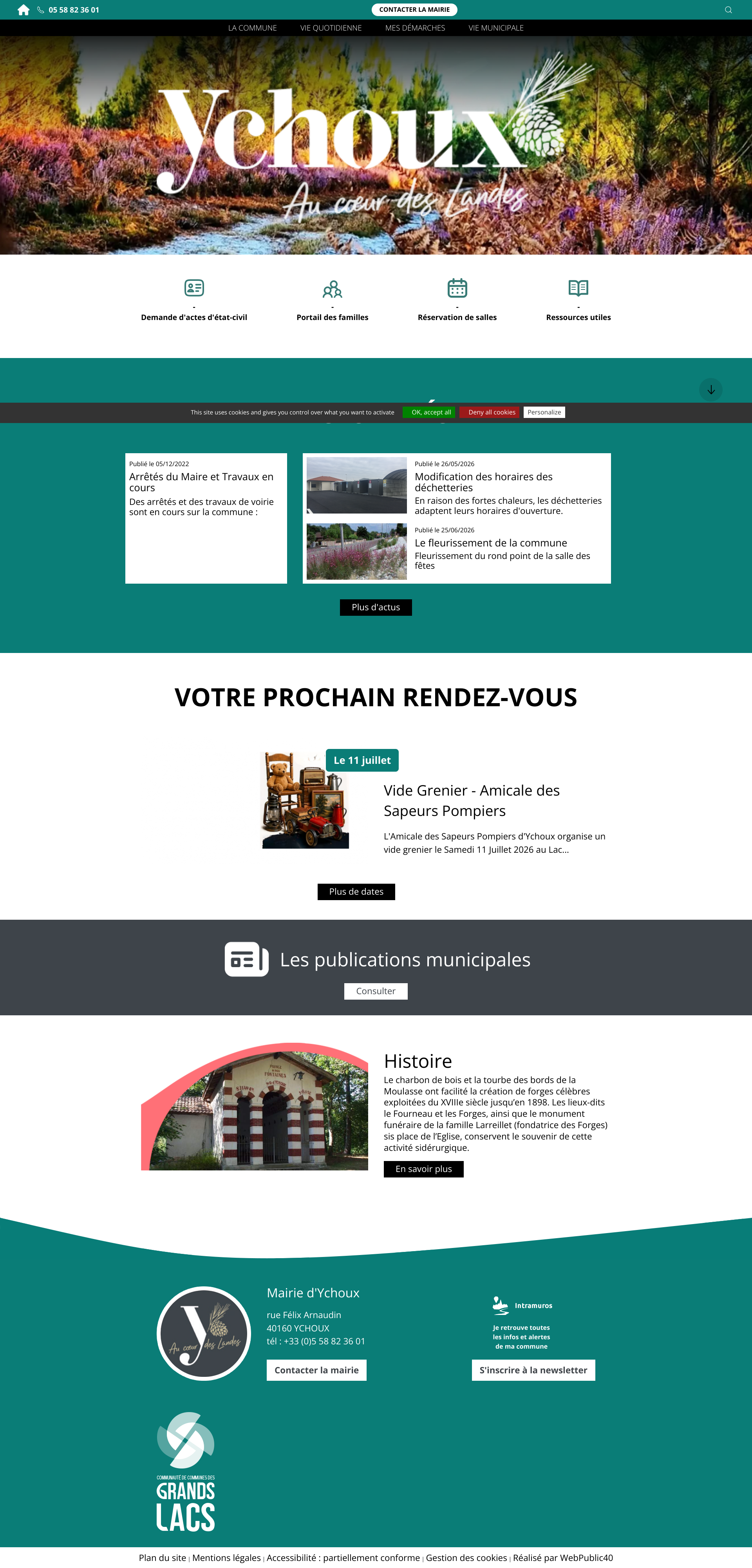 Aperçu du site