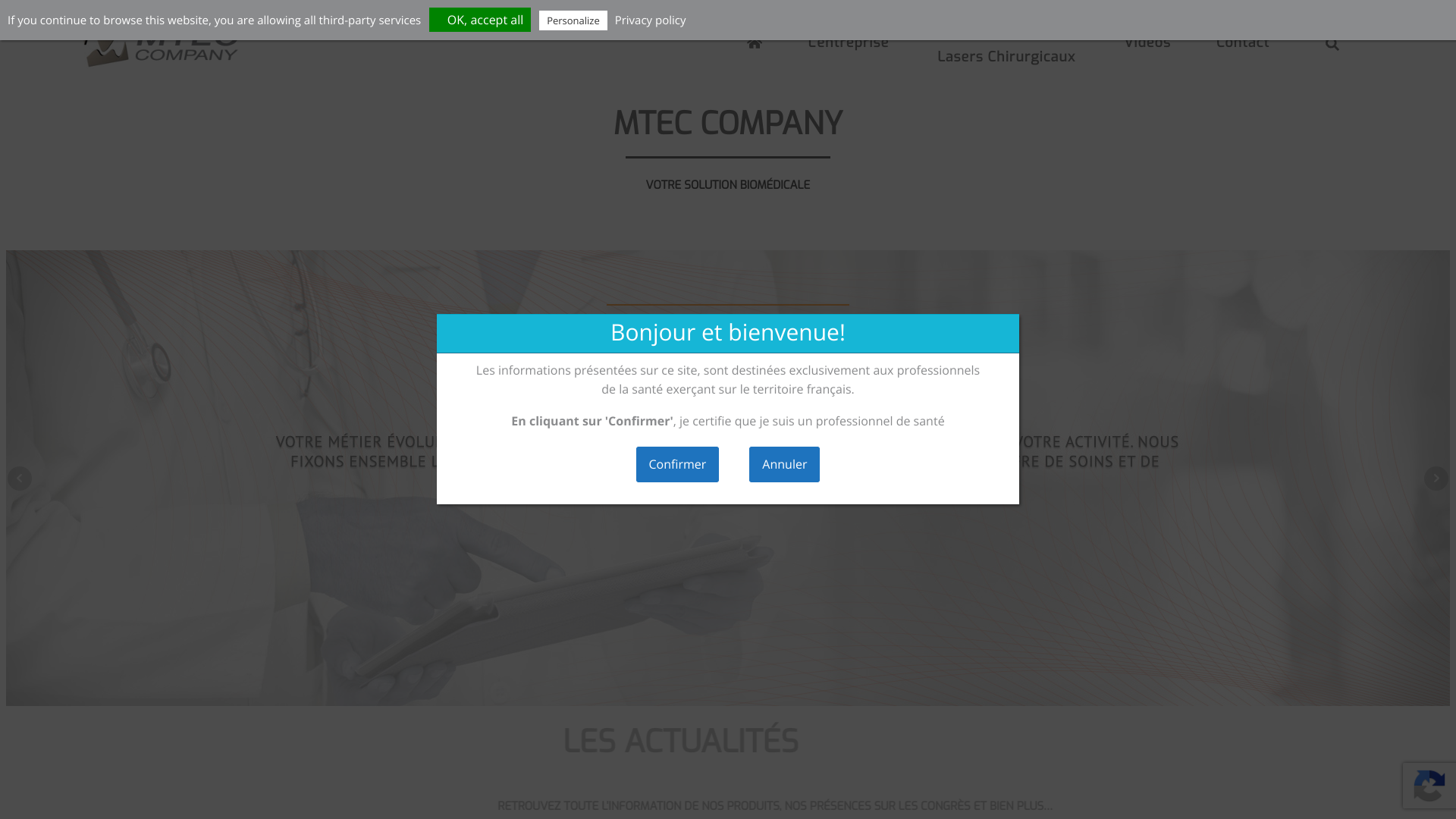 Aperçu du site