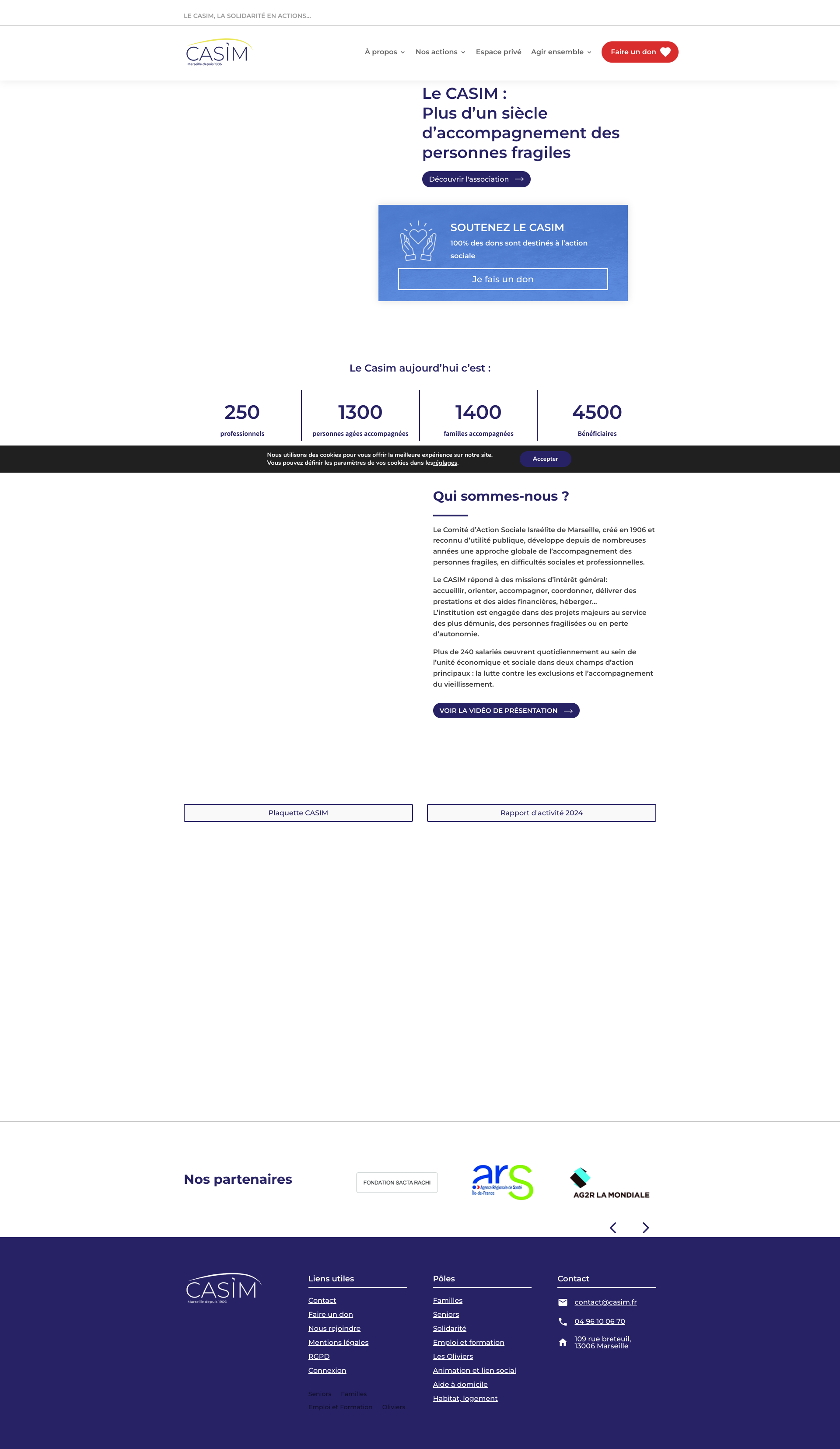 Aperçu du site