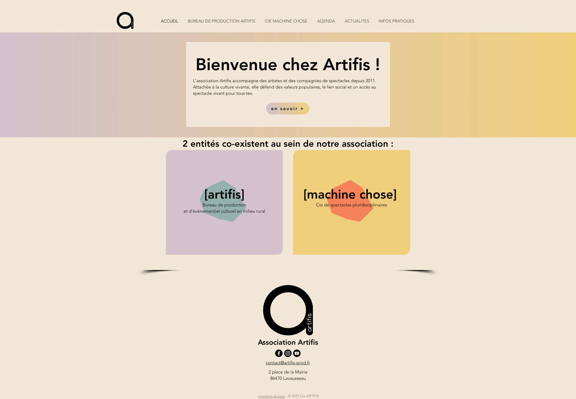 Aperçu du site