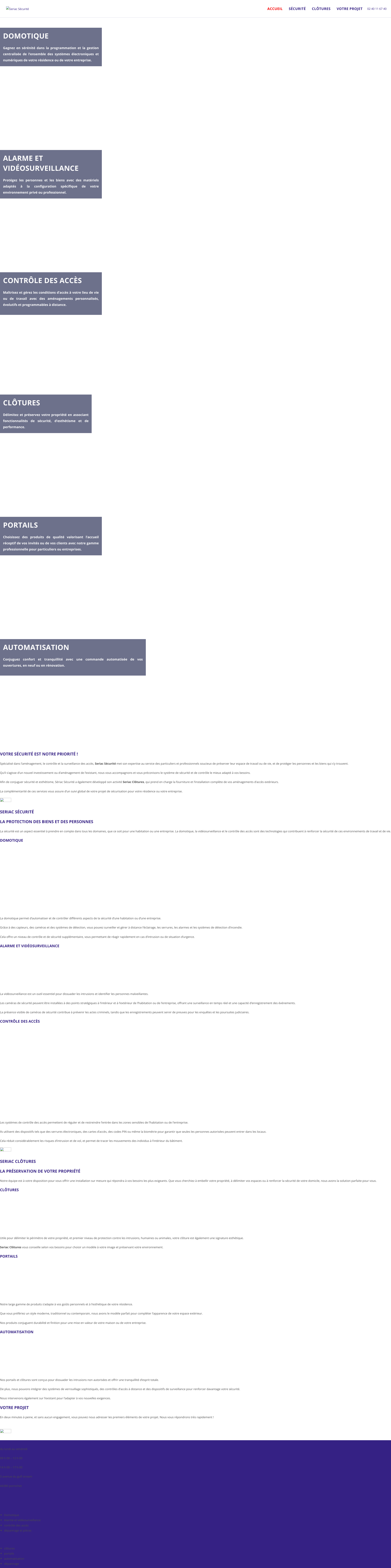 Aperçu du site