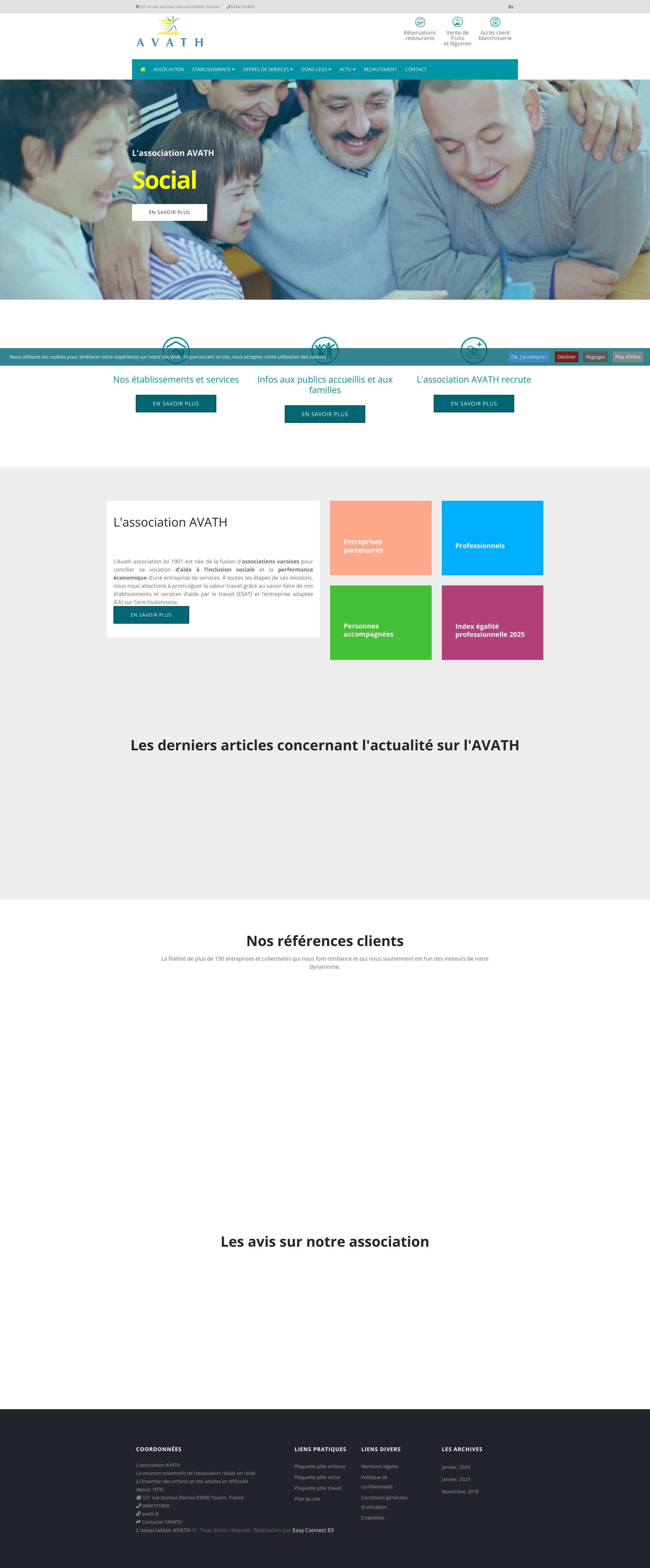 Aperçu du site