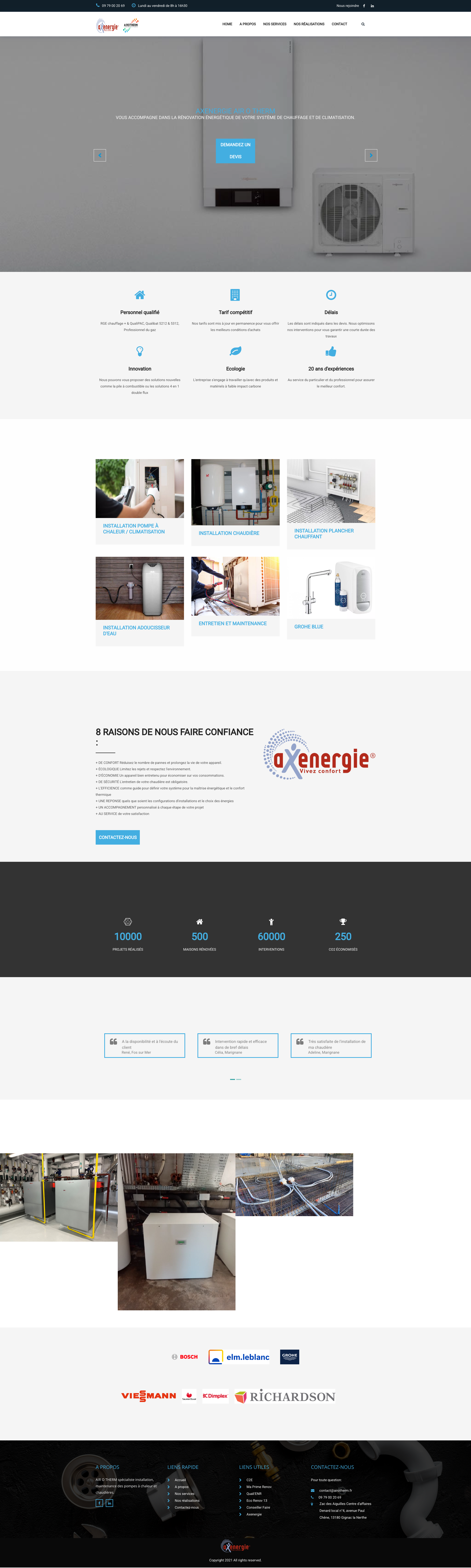 Aperçu du site