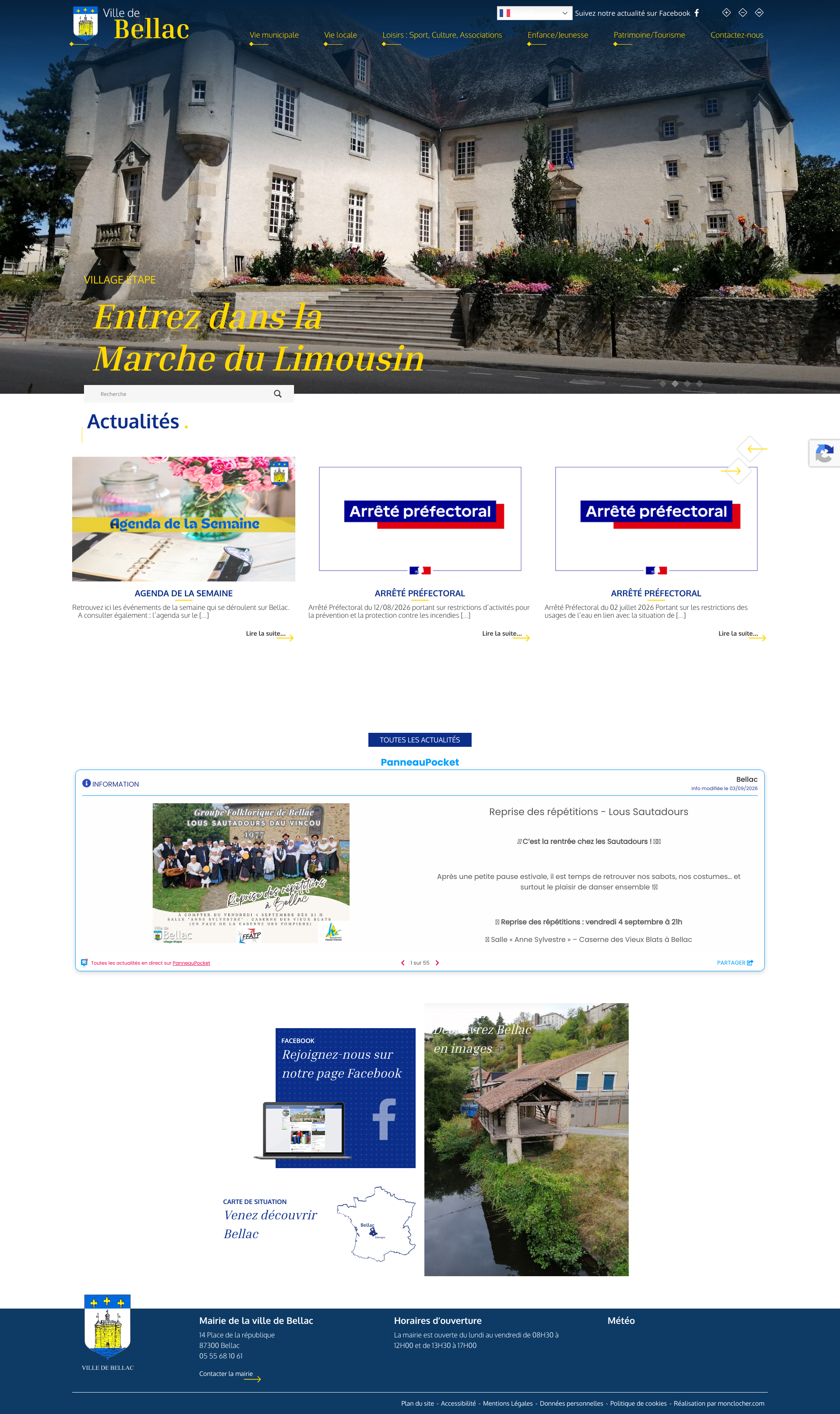 Aperçu du site