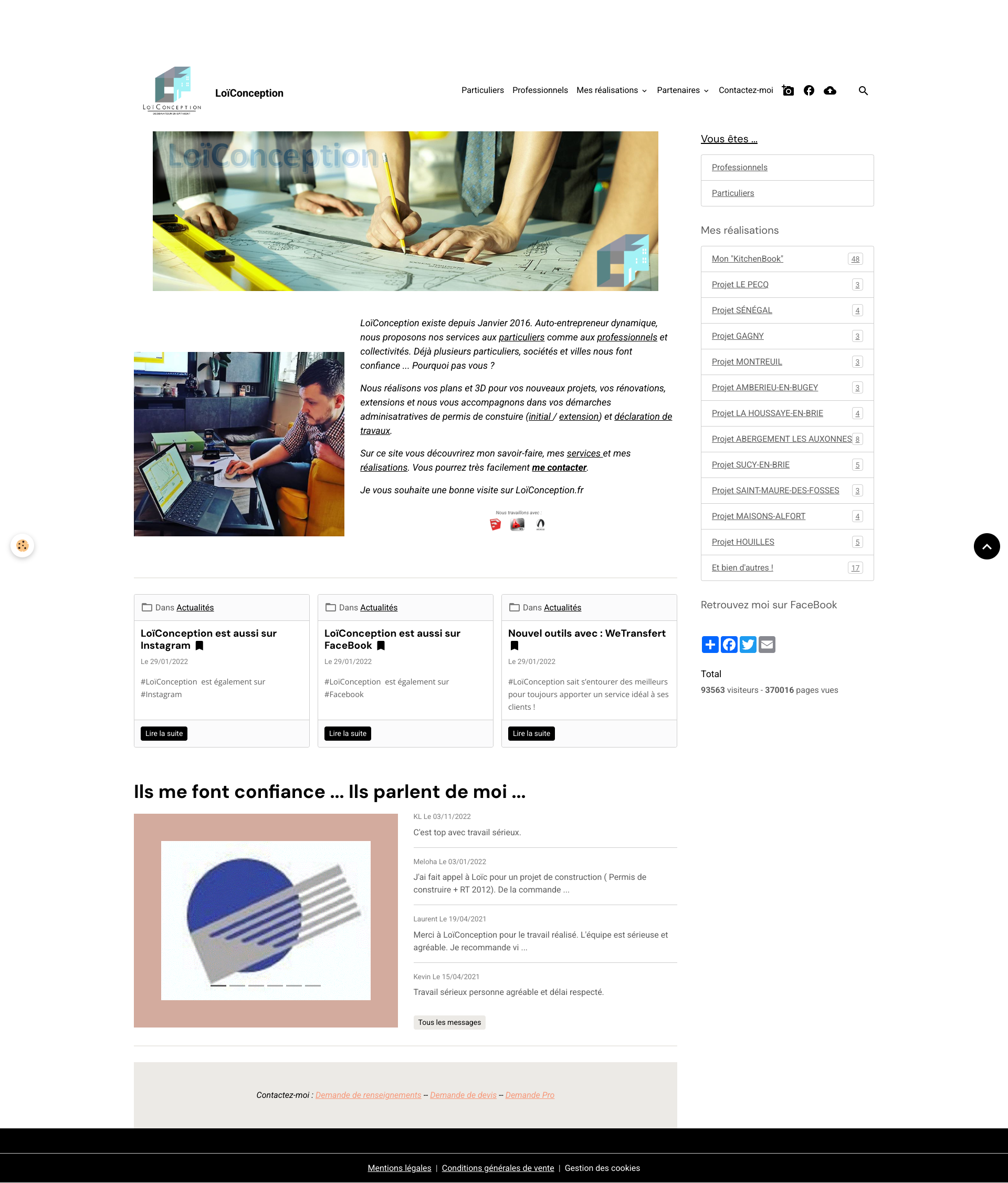 Aperçu du site