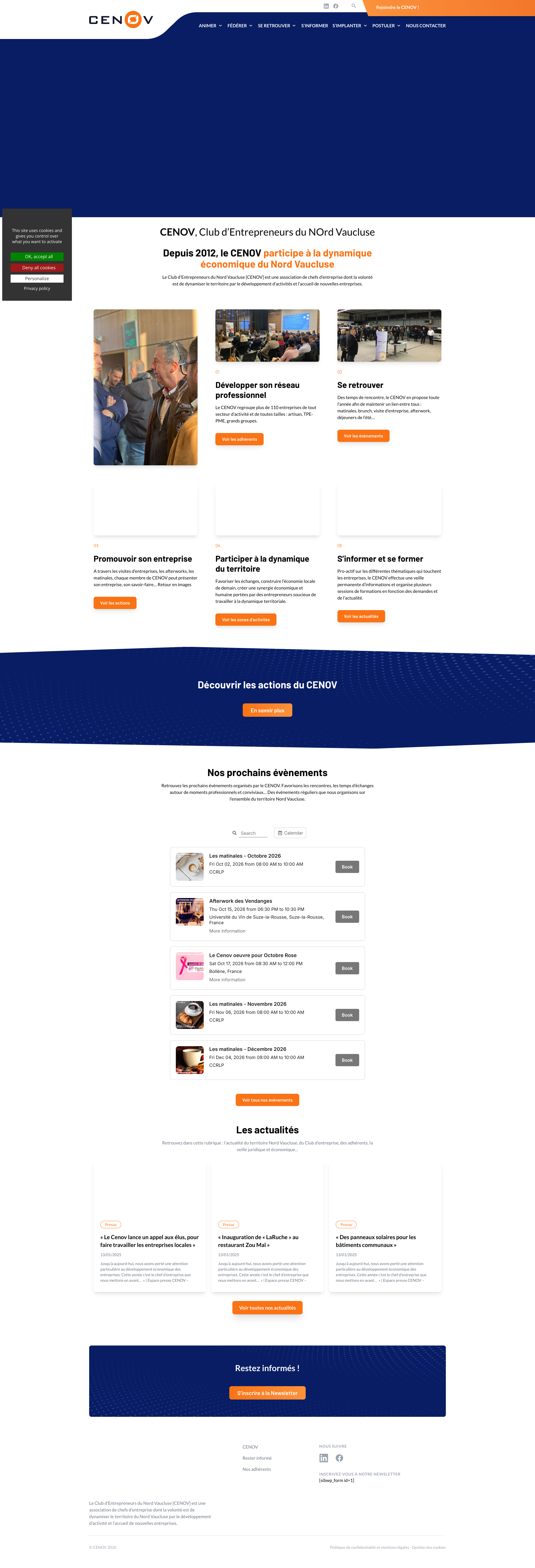 Aperçu du site