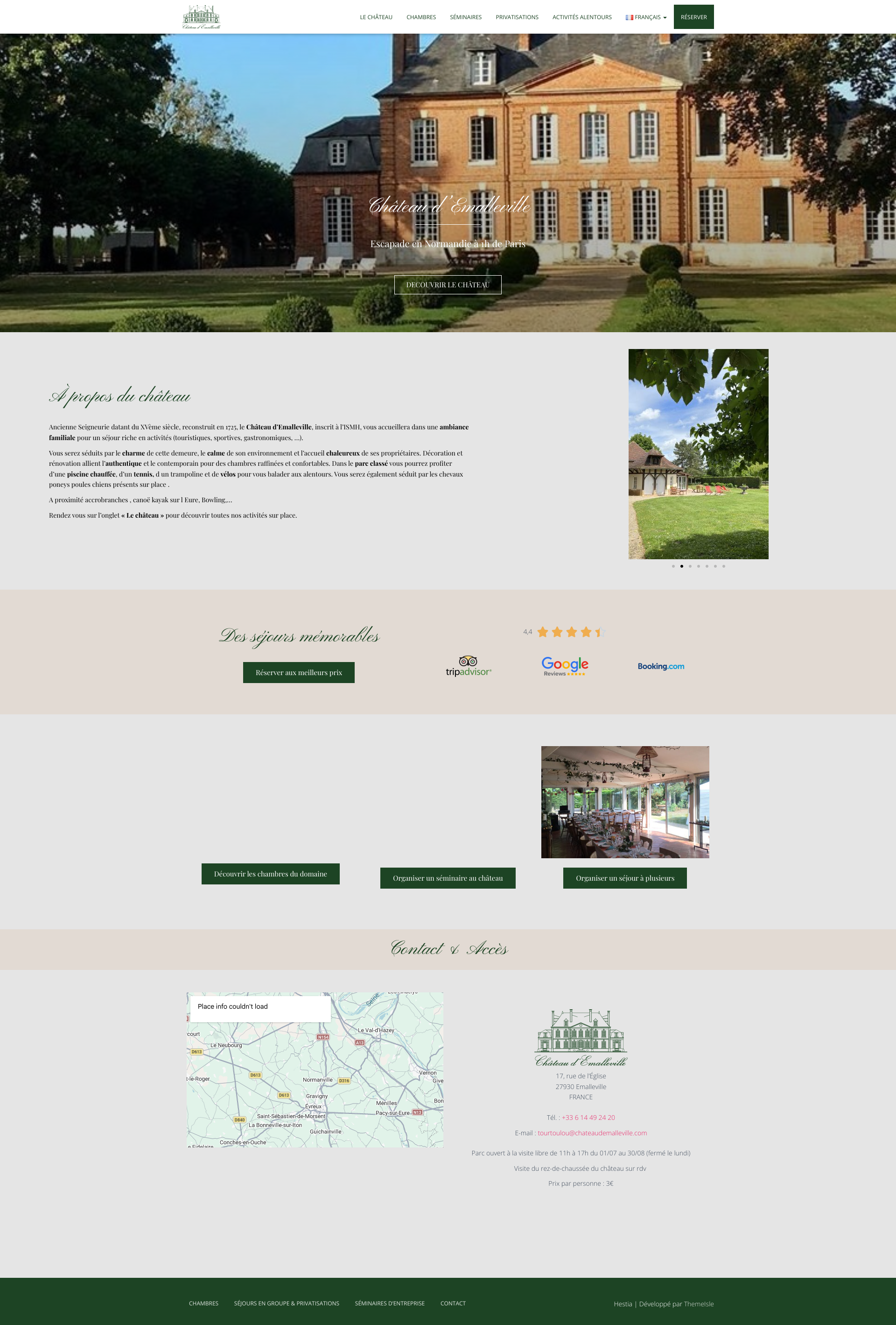 Aperçu du site