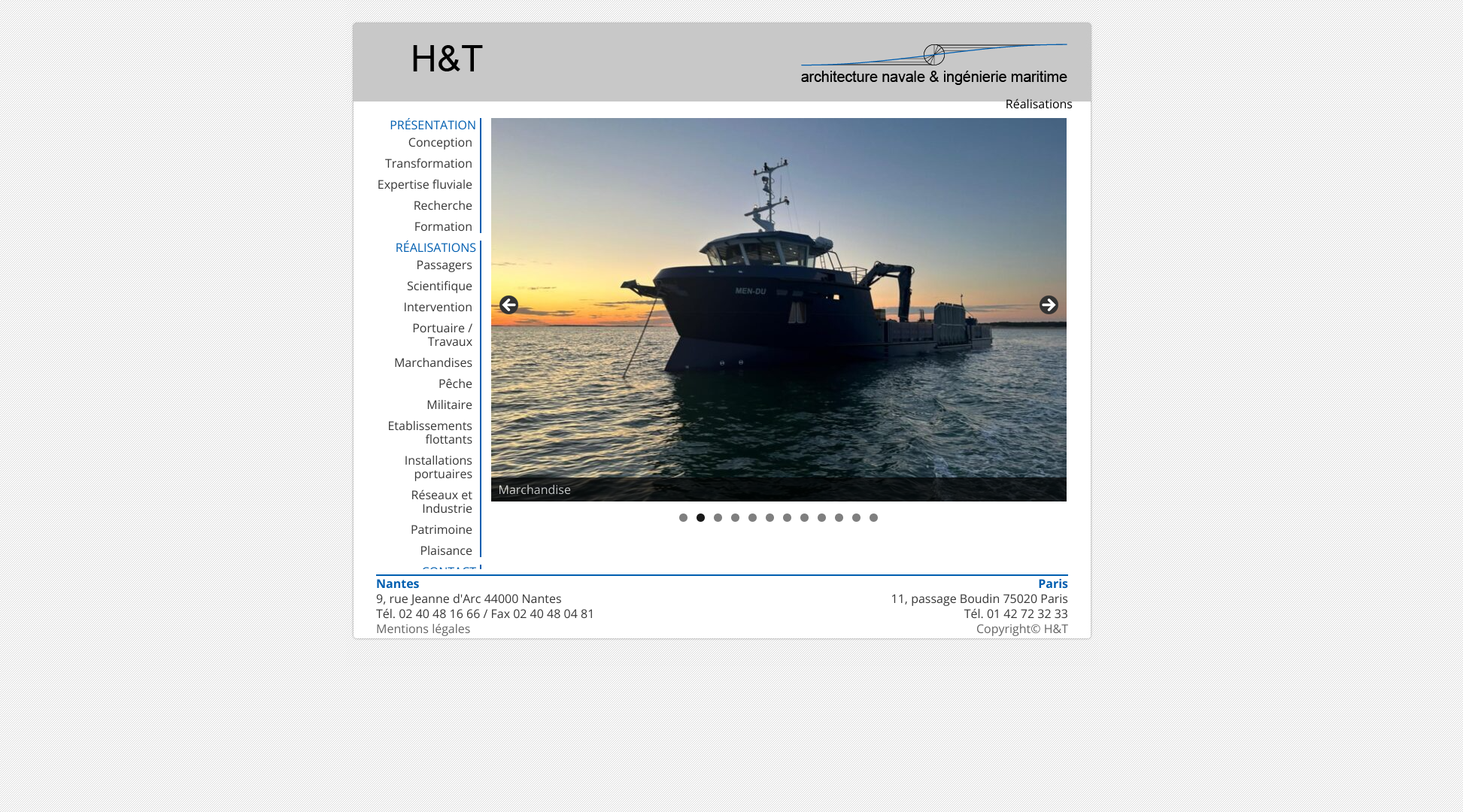Aperçu du site