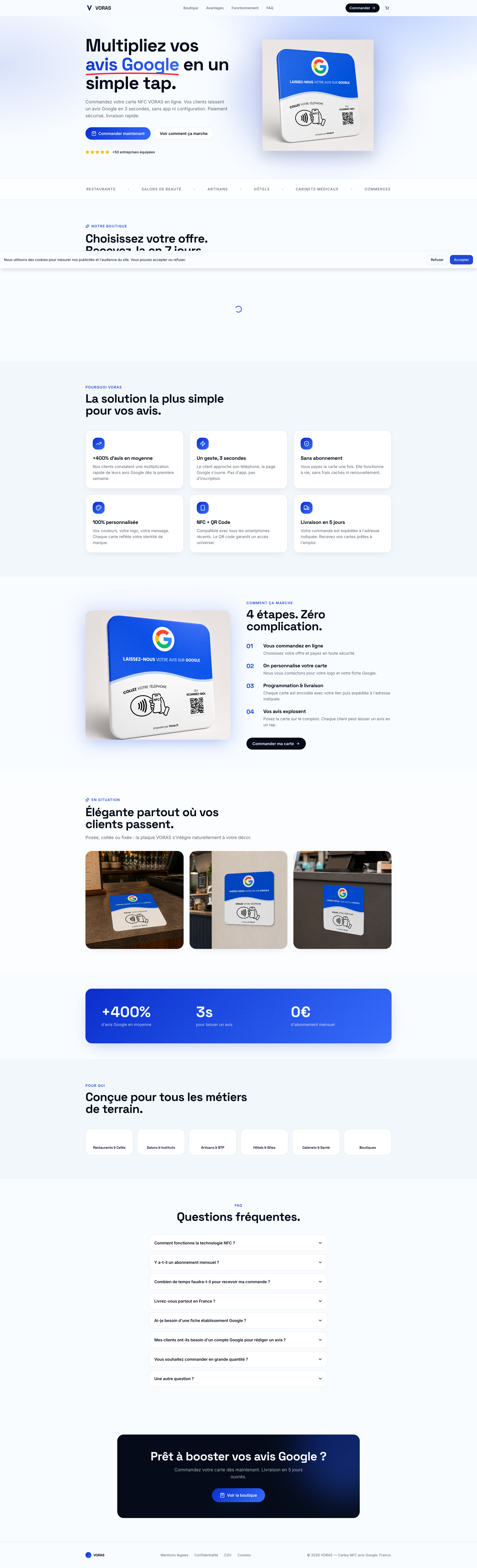 Aperçu du site