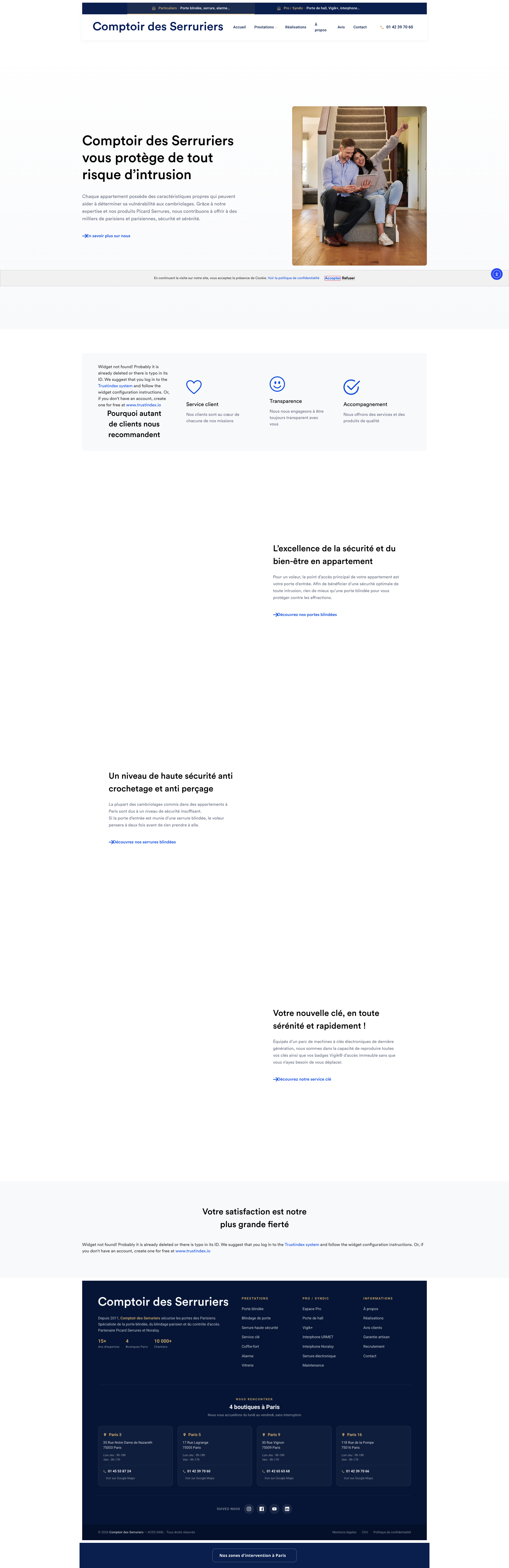 Aperçu du site