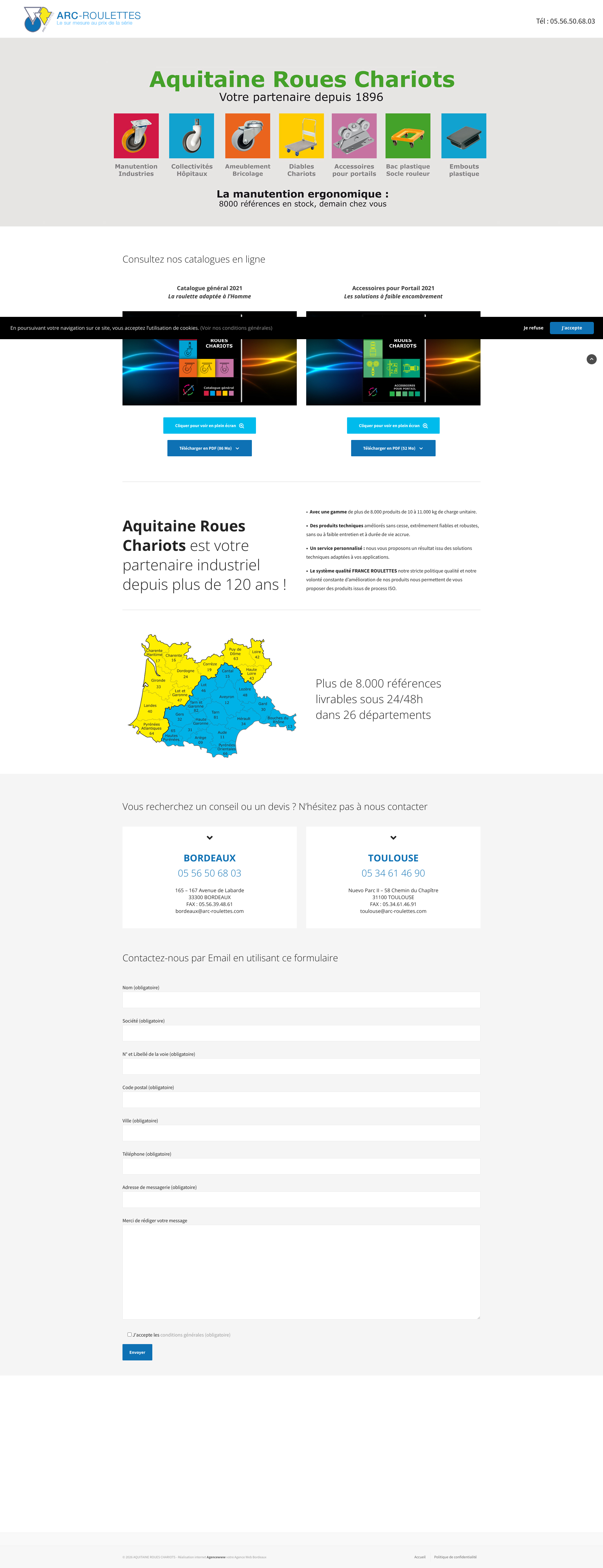 Aperçu du site