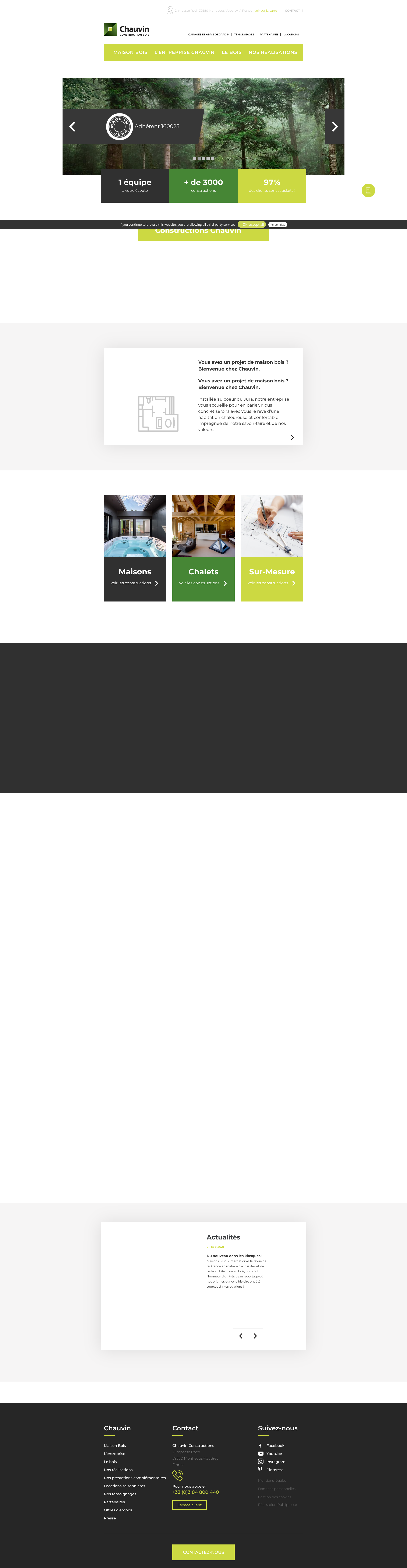 Aperçu du site