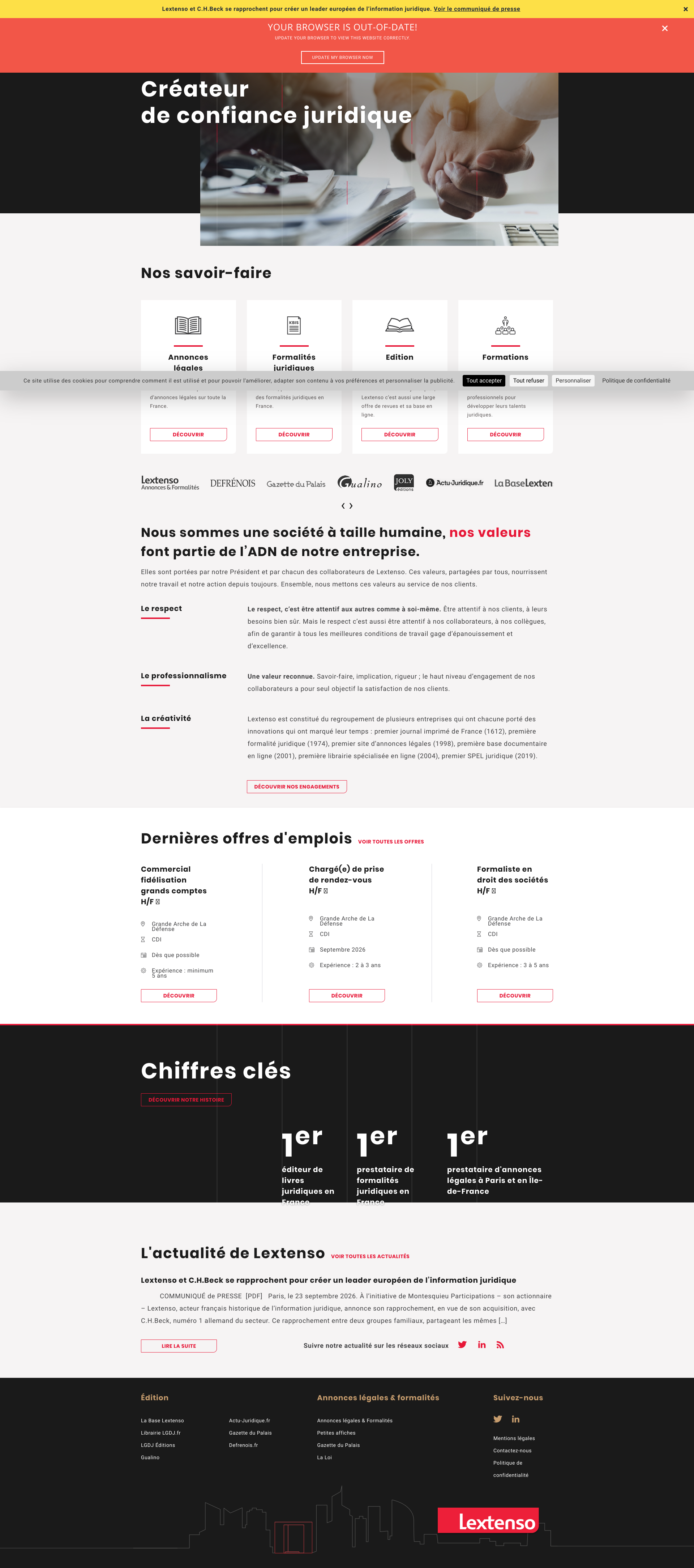 Aperçu du site
