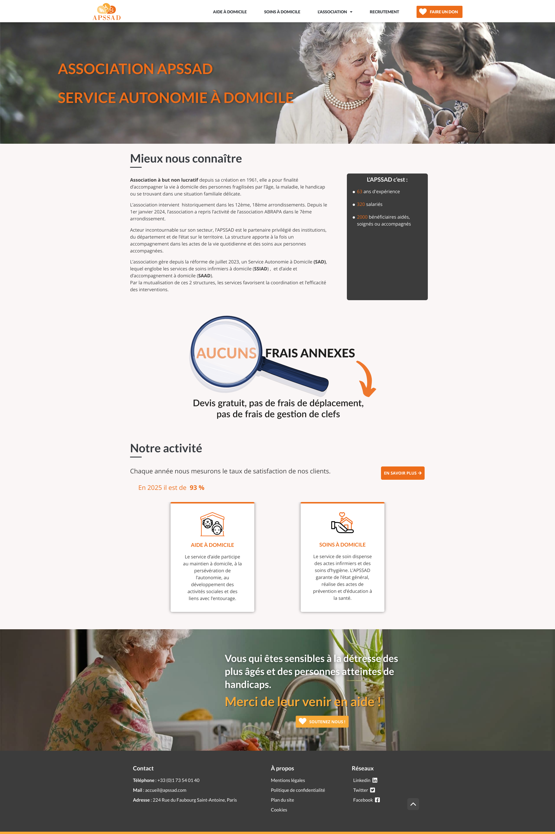 Aperçu du site