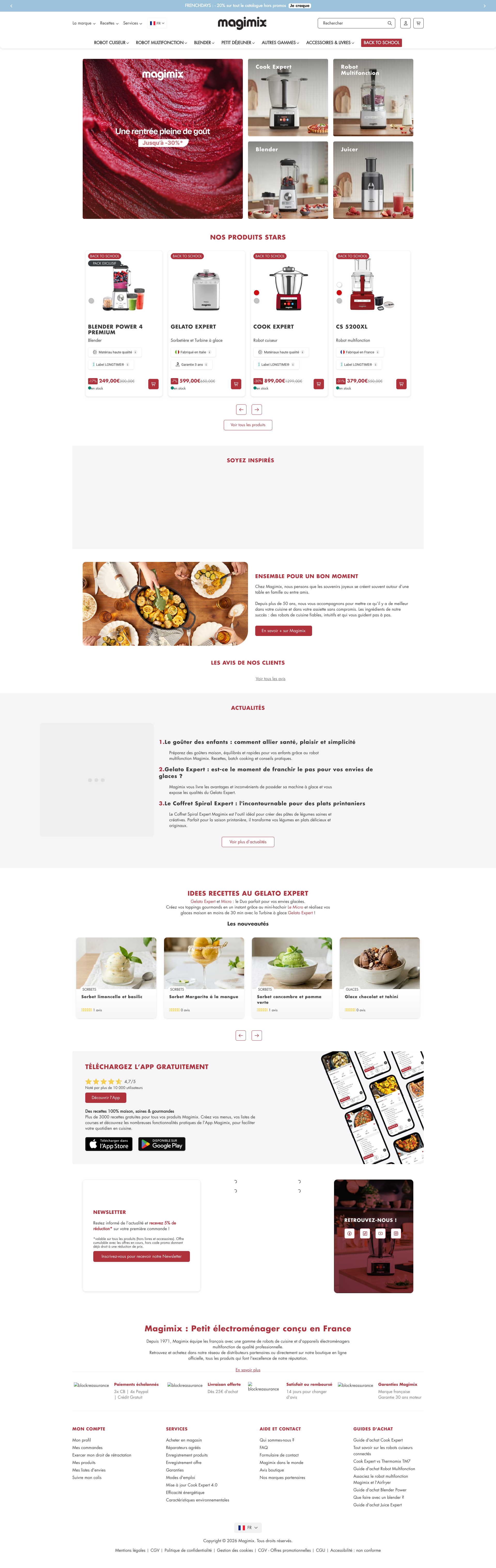Aperçu du site