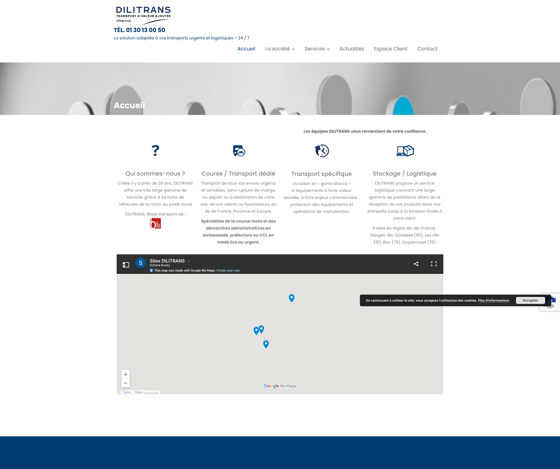 Aperçu du site