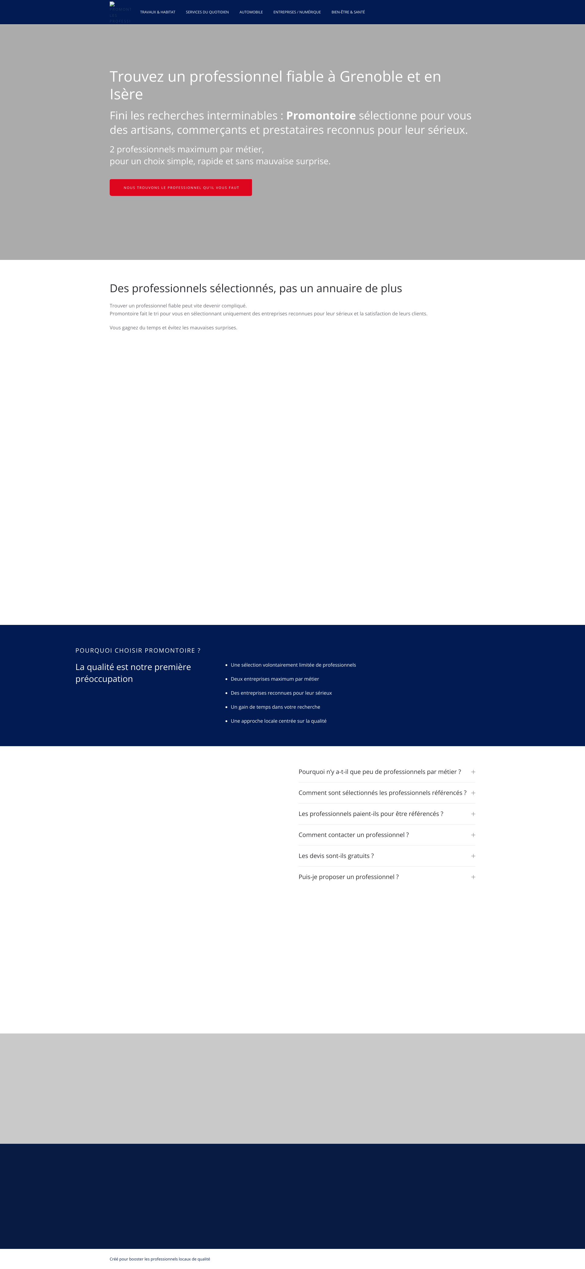 Aperçu du site