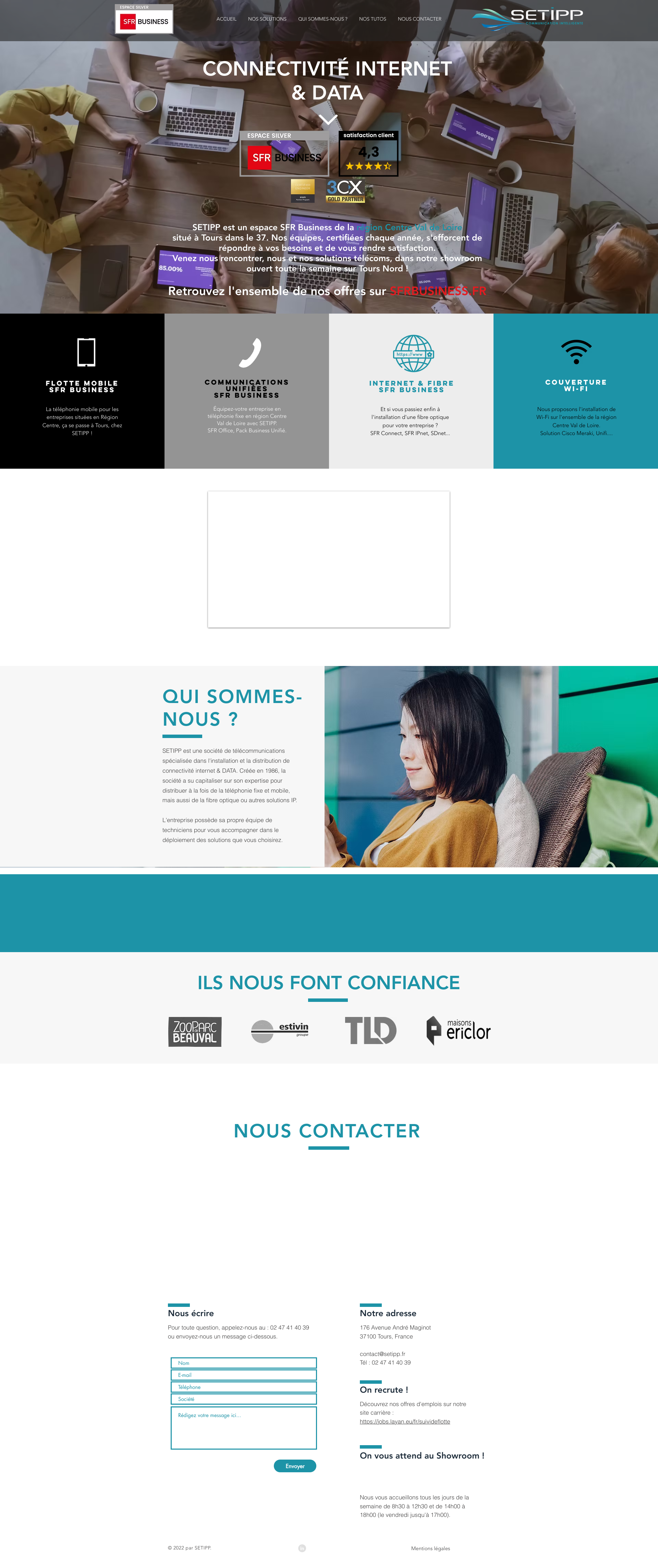Aperçu du site