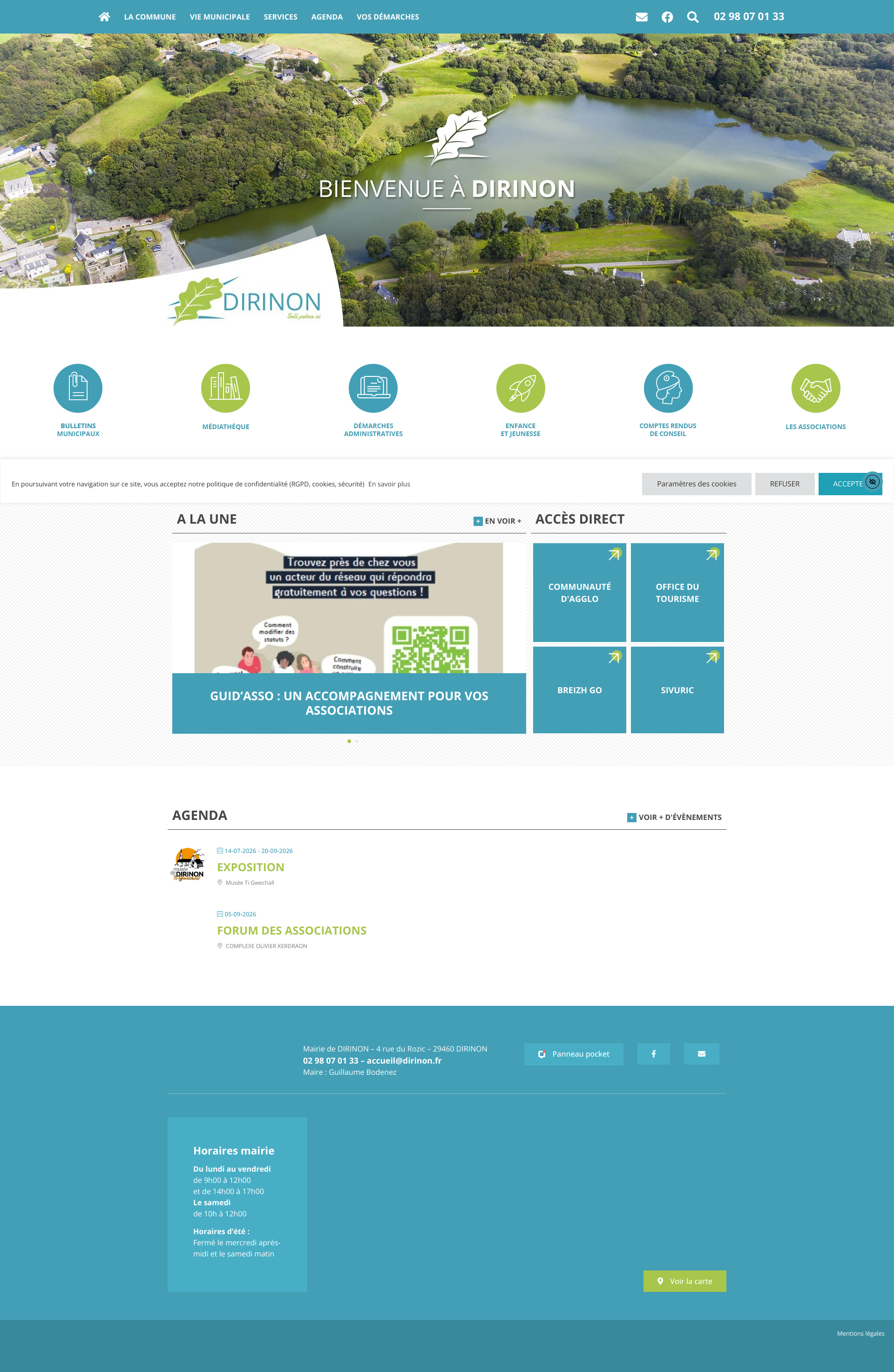 Aperçu du site
