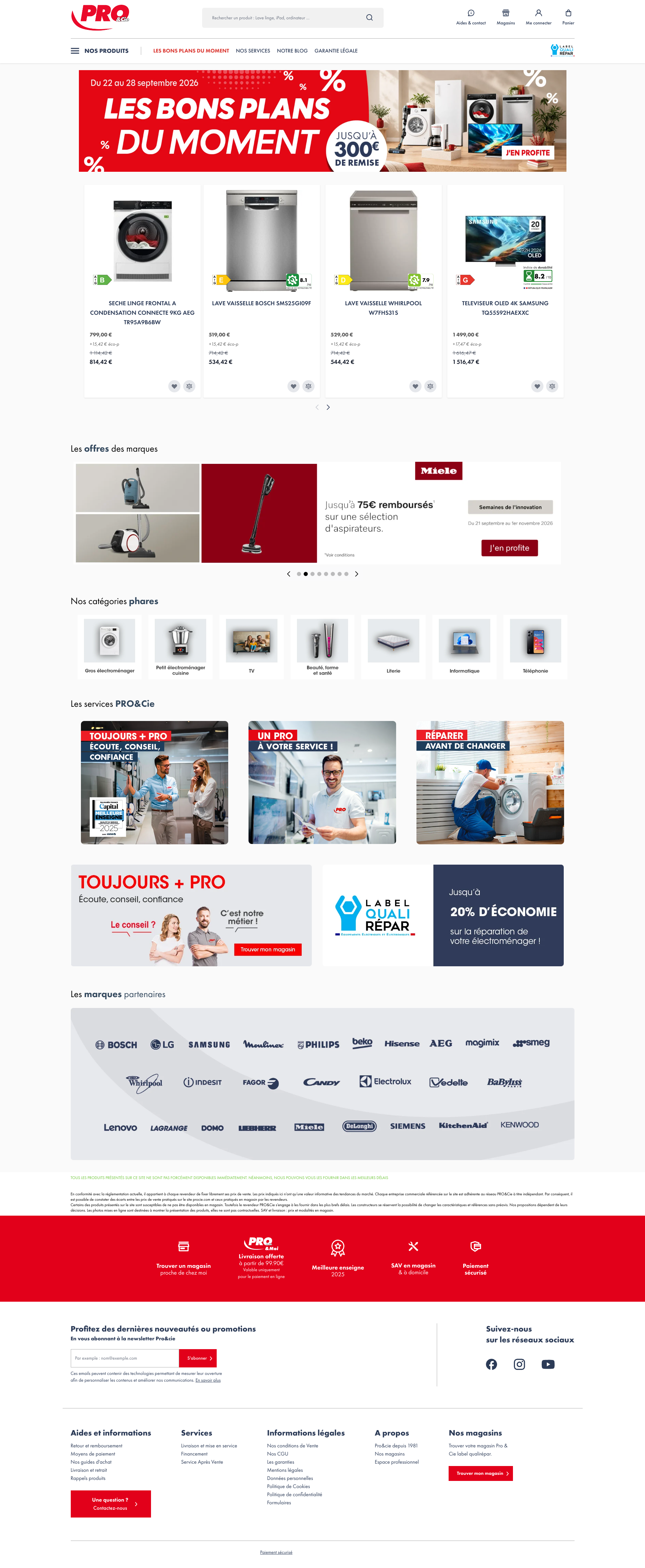 Aperçu du site