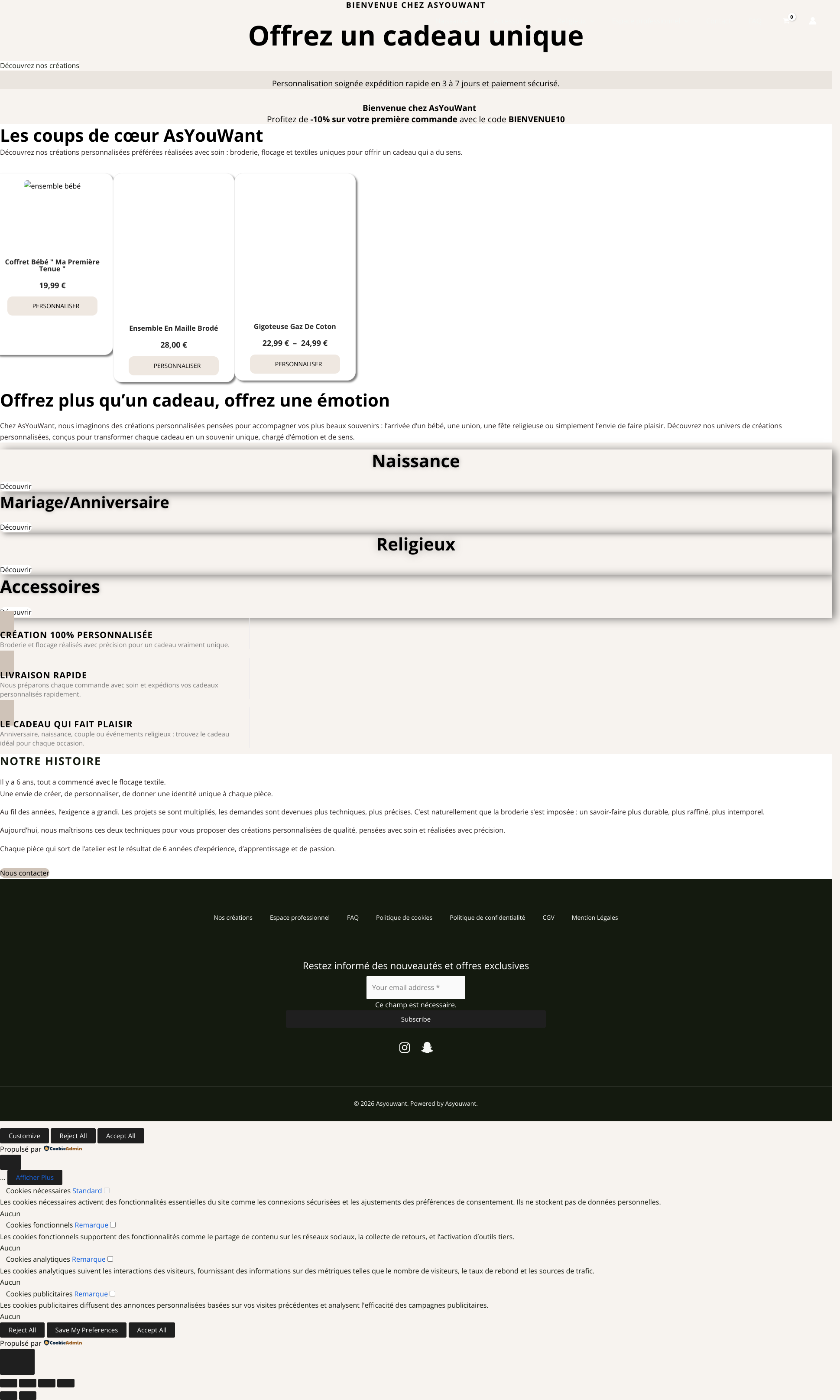 Aperçu du site