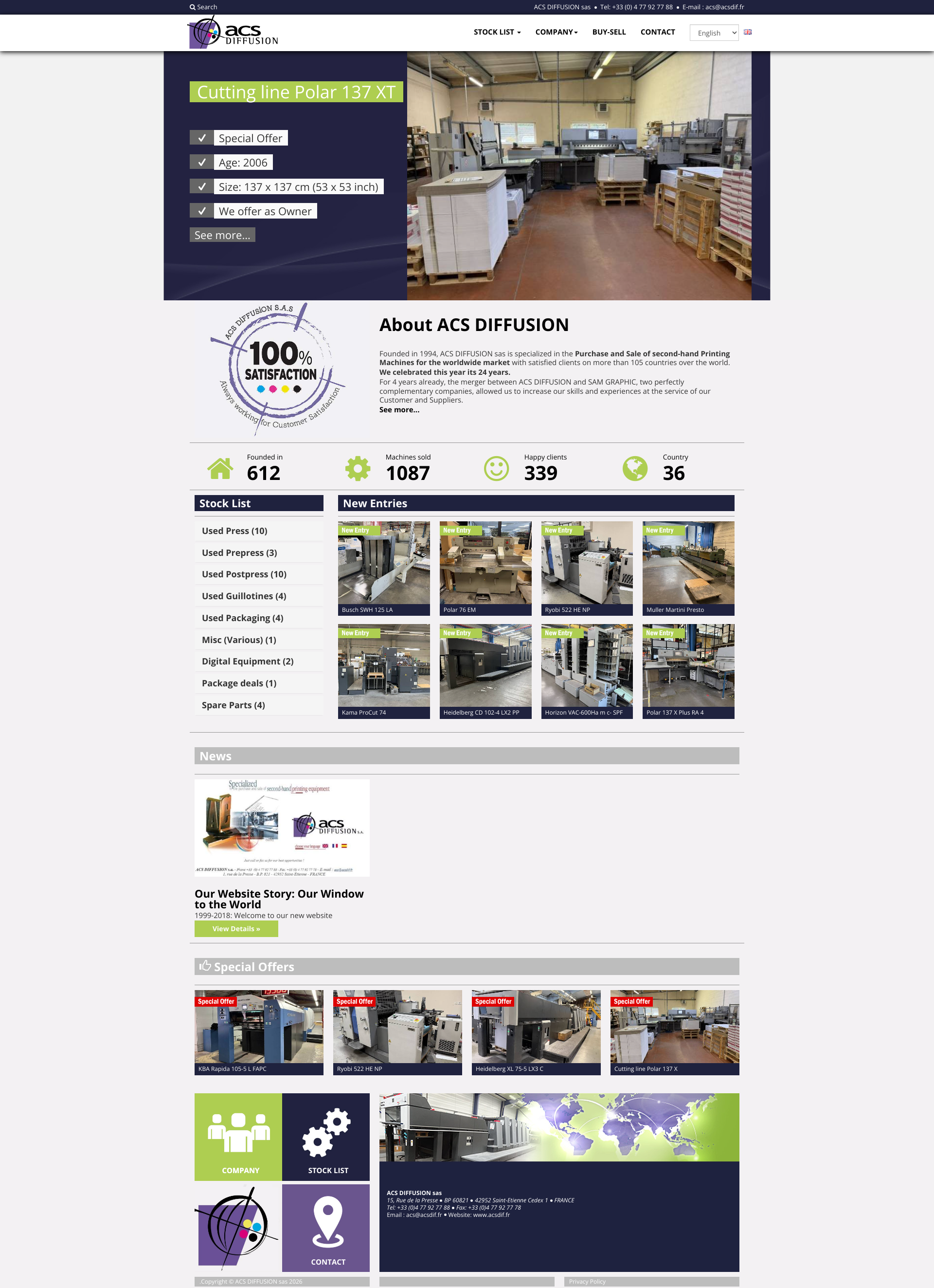 Aperçu du site