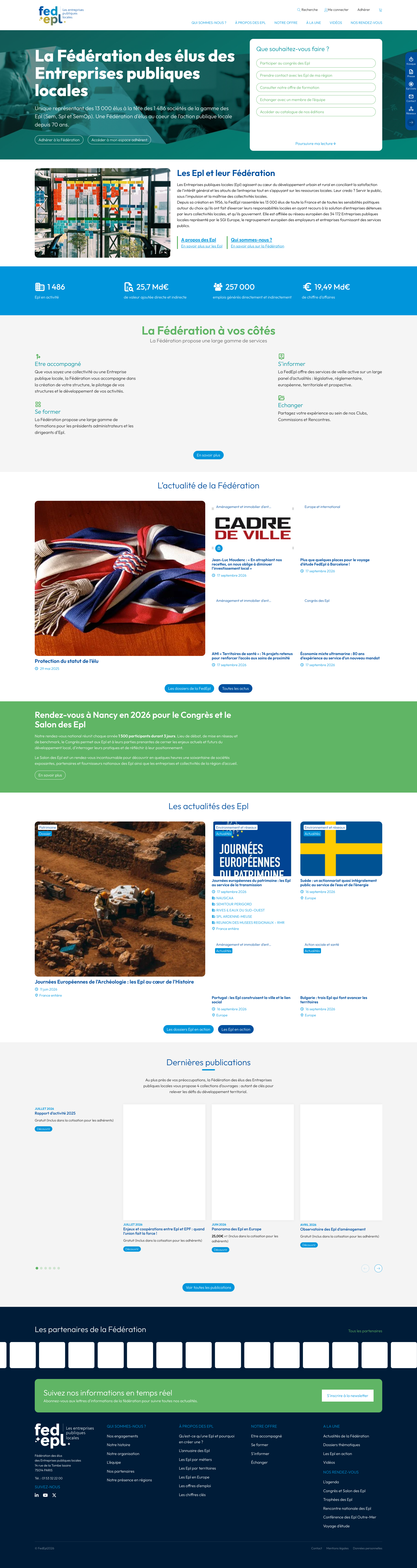 Aperçu du site