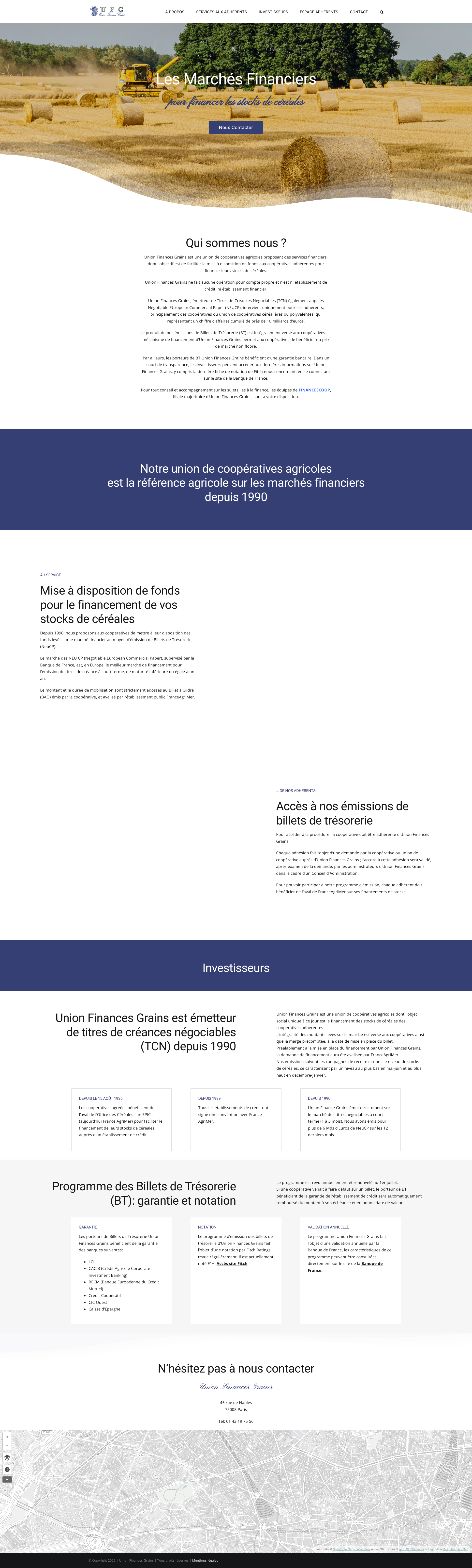 Aperçu du site