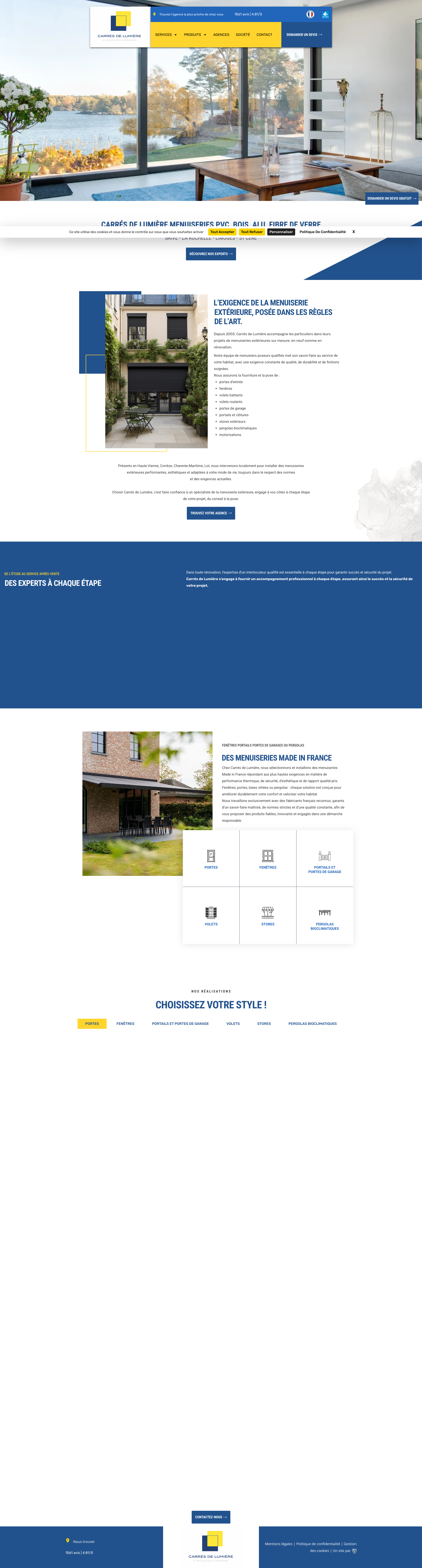 Aperçu du site