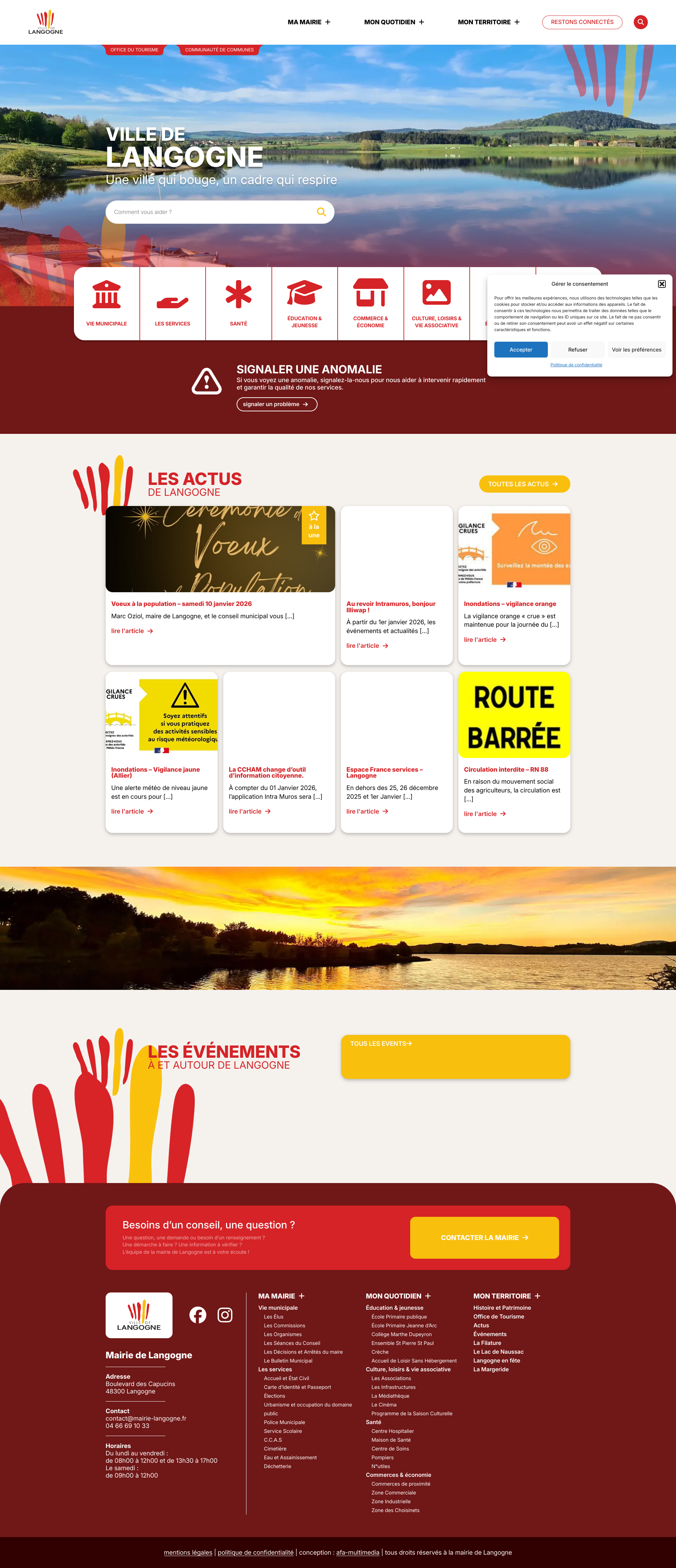 Aperçu du site