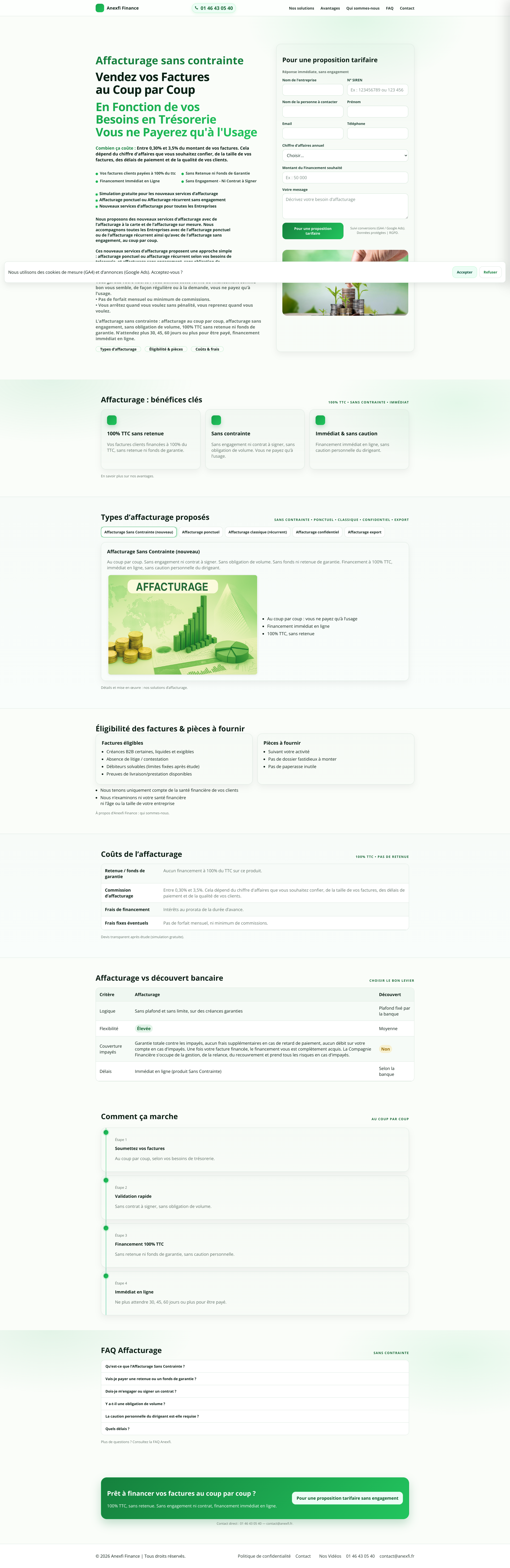 Aperçu du site
