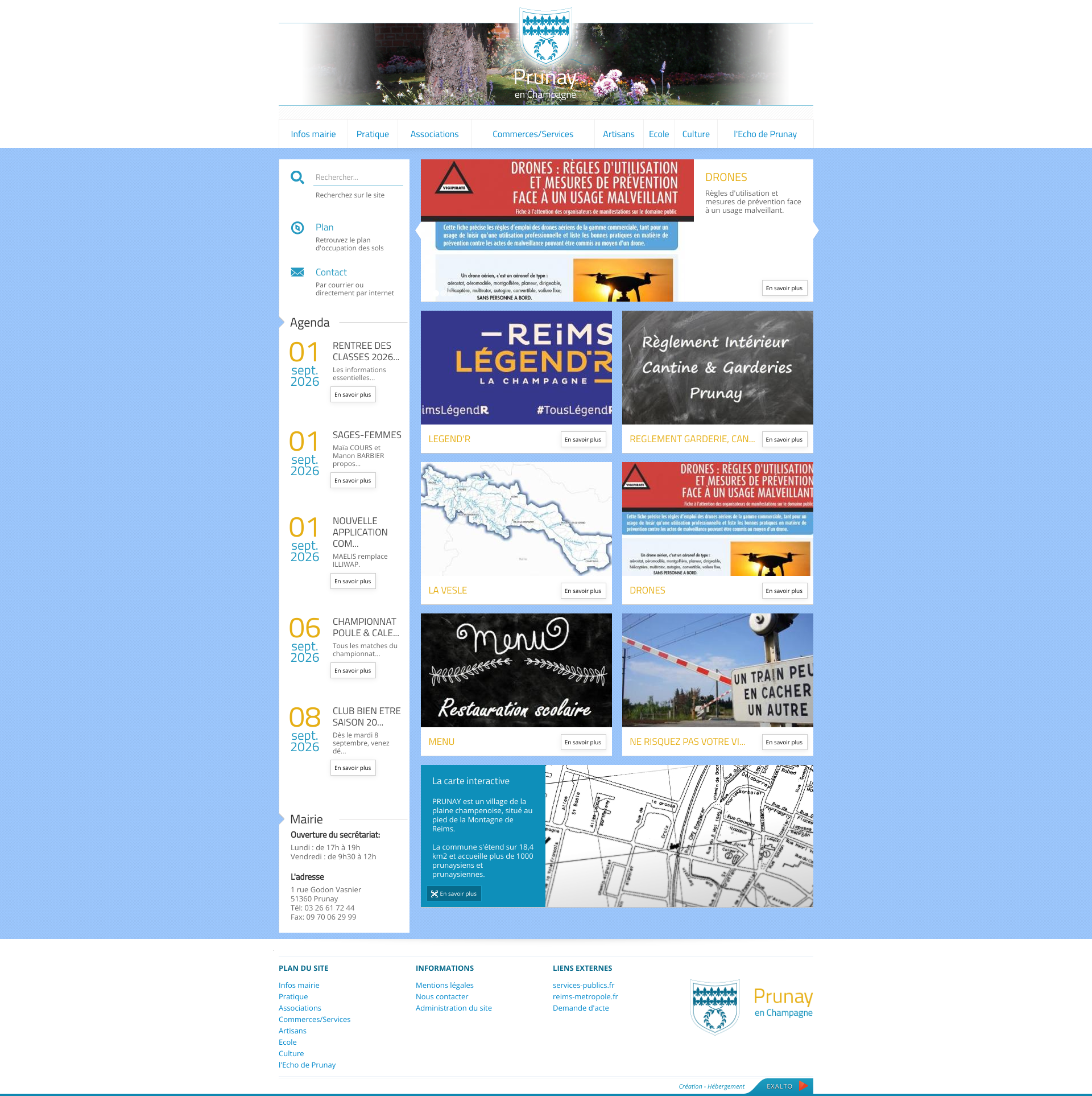 Aperçu du site